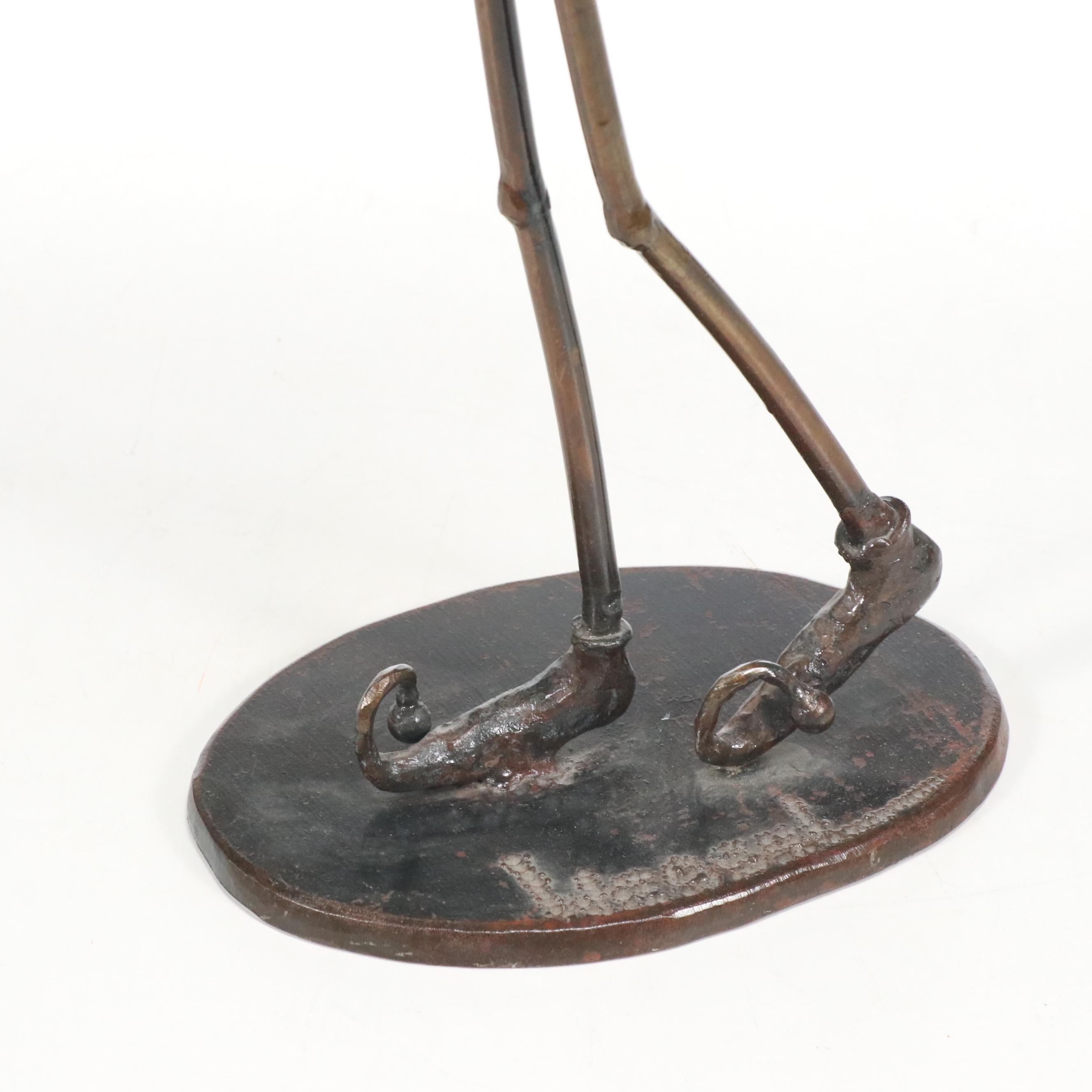 William Wessel Bronze Sculpture of Flutist "Fool's Song"