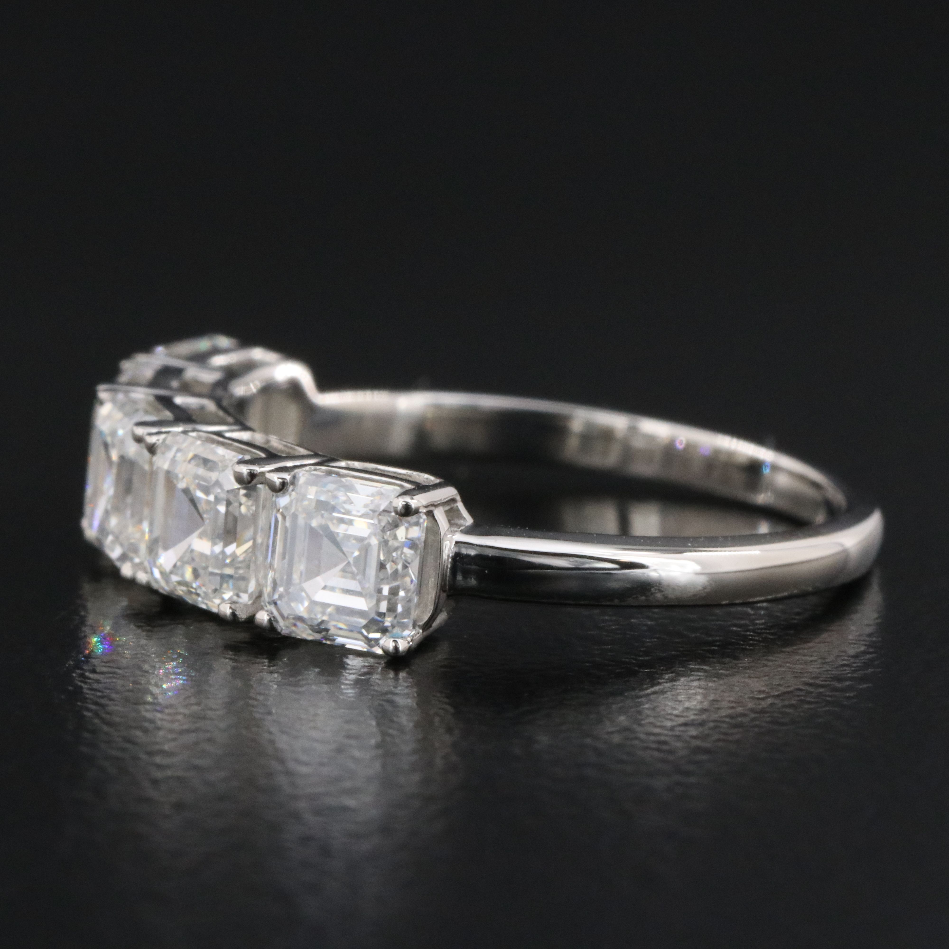 Platinum 2.52 CTW Diamond Ring with GIA Reports
