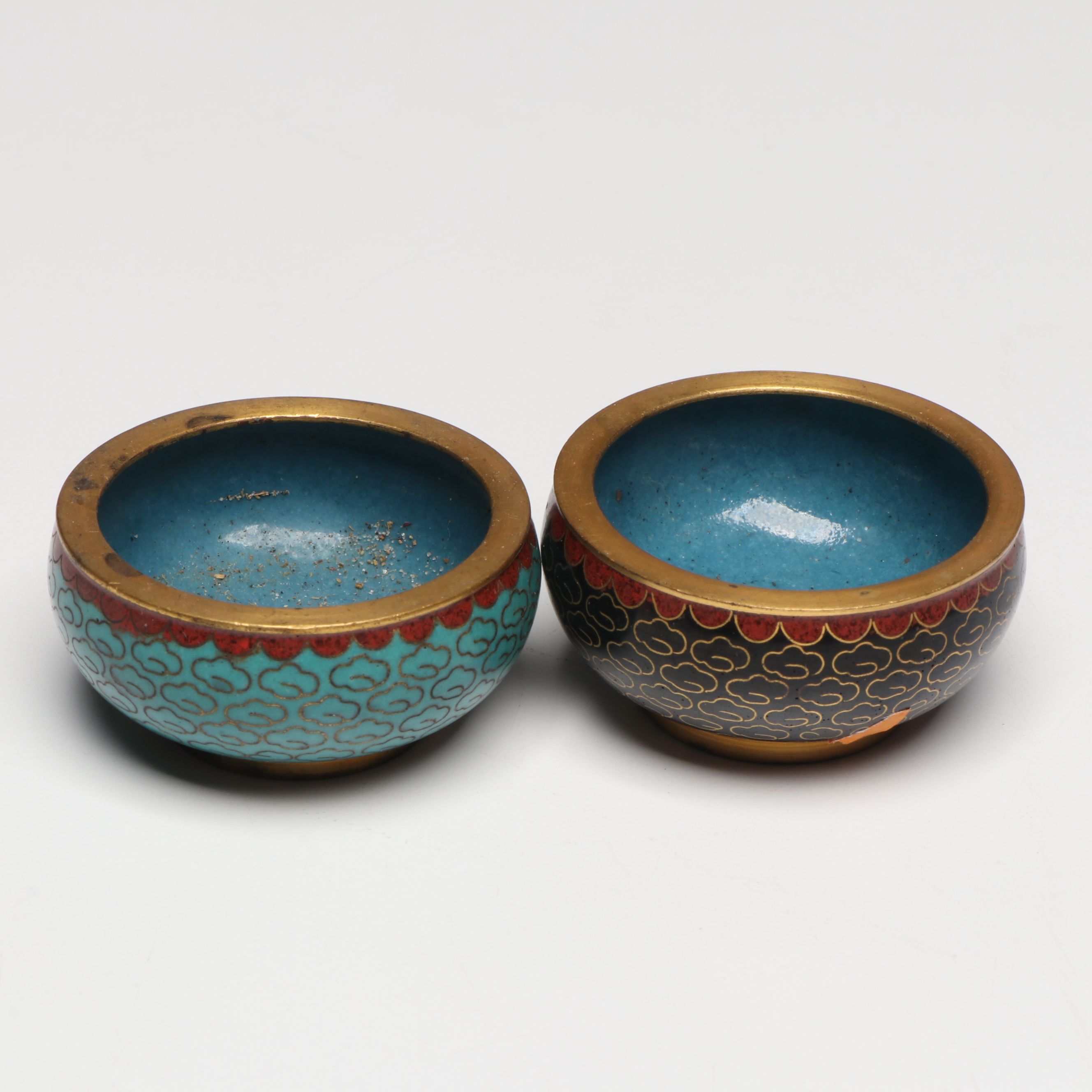 Cloisonné Enamel Vases, Figurines, Tea Pot, and More Table Accessories