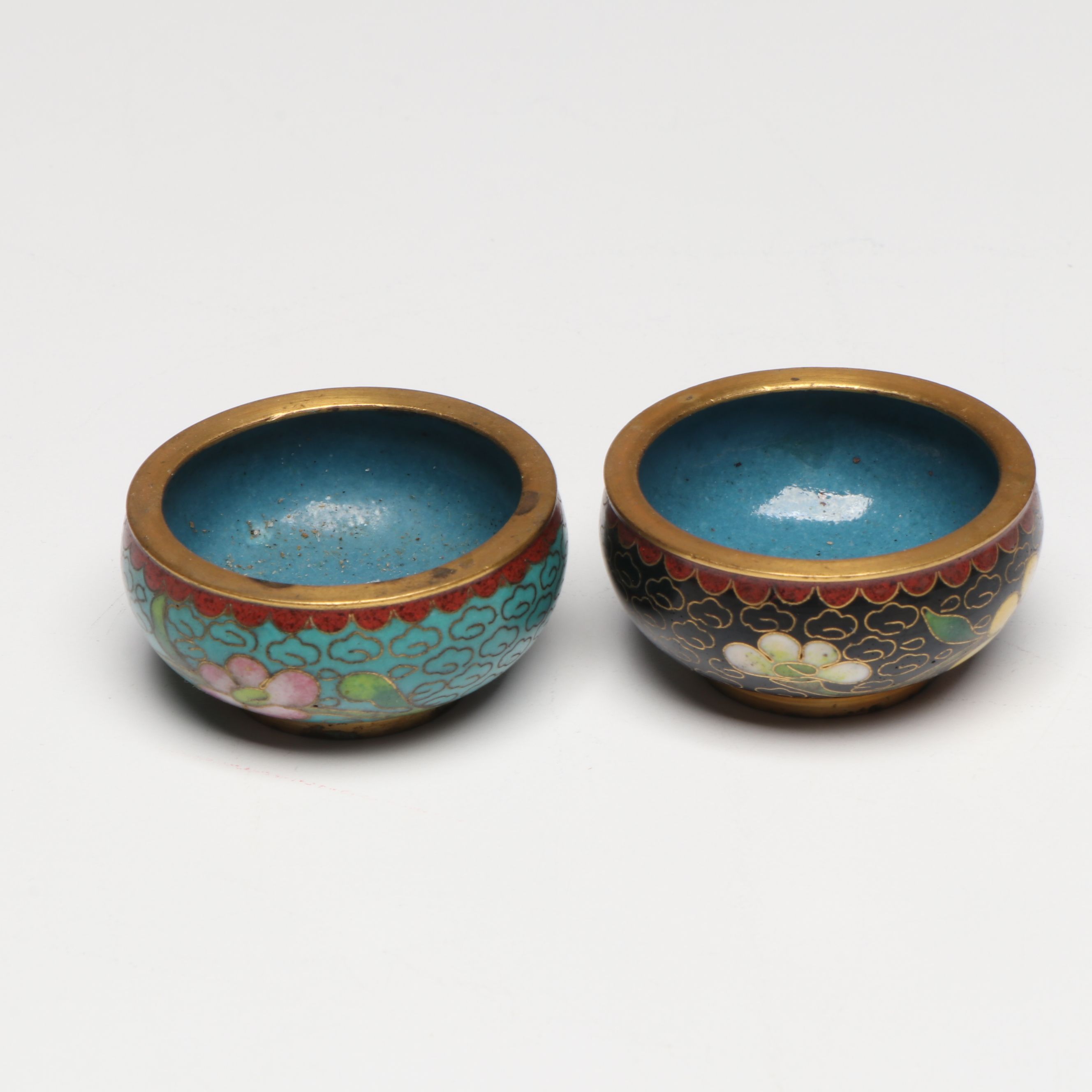 Cloisonné Enamel Vases, Figurines, Tea Pot, and More Table Accessories