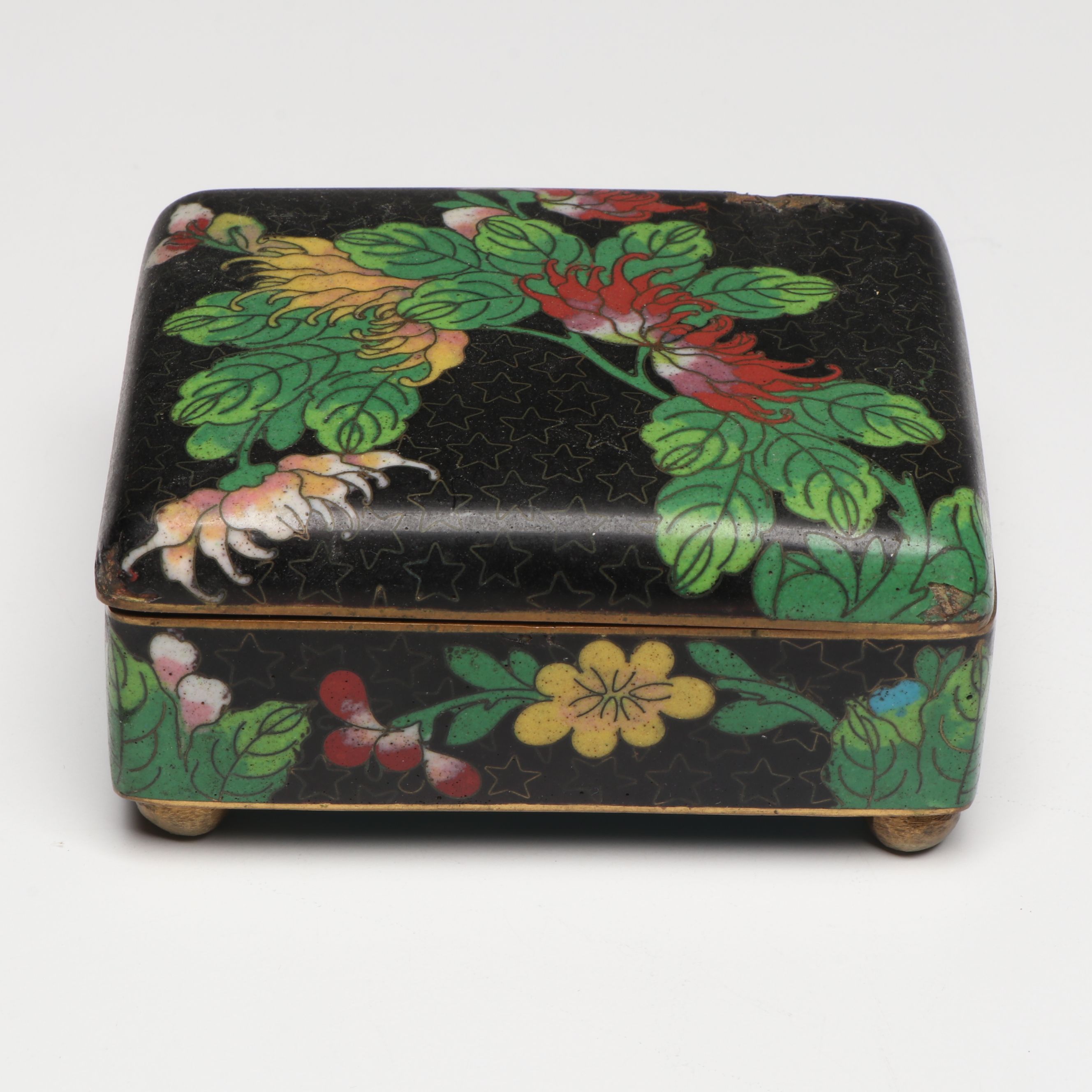 Cloisonné Enamel Vases, Figurines, Tea Pot, and More Table Accessories