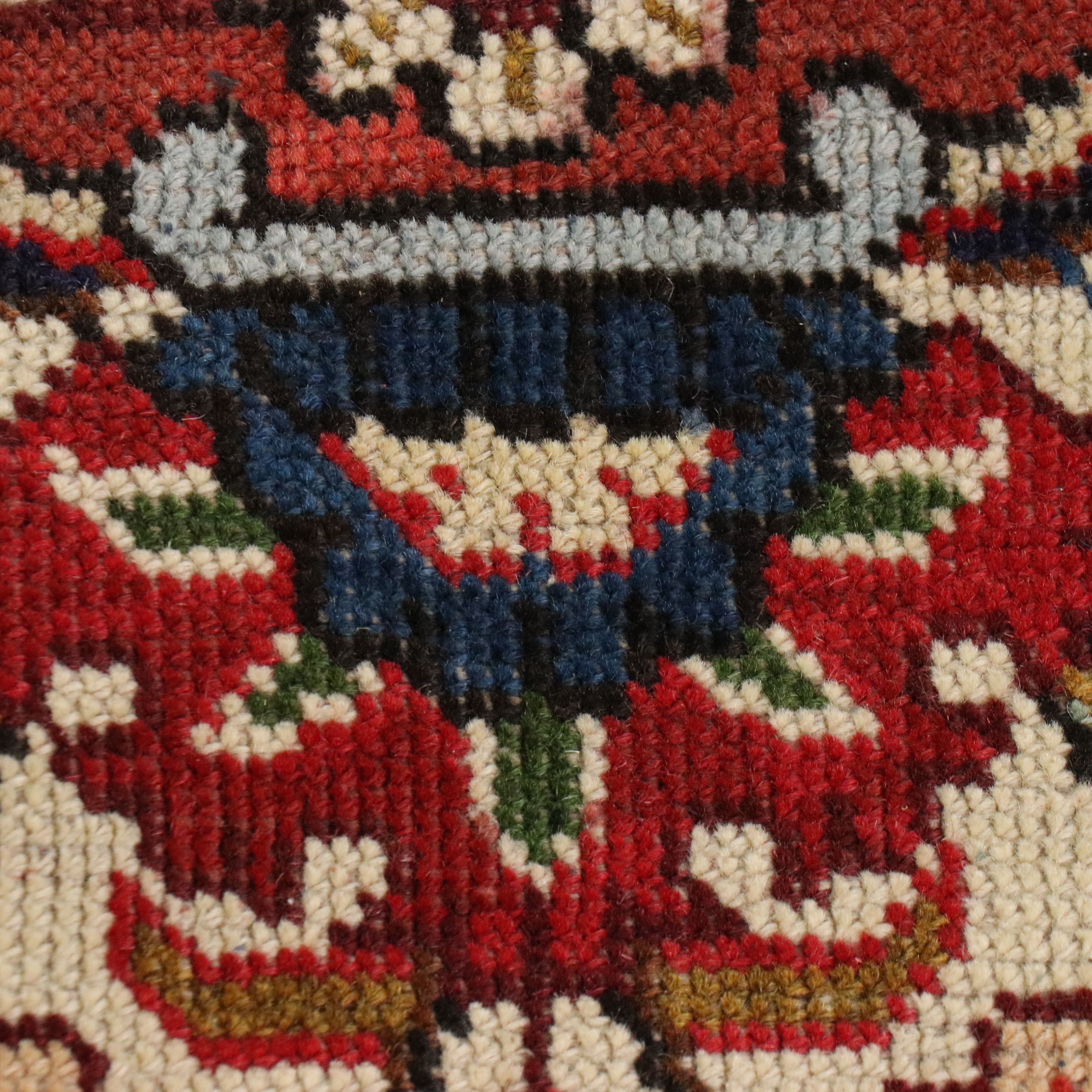 8' x 11'3 Hand-Knotted Indo-Persian Kashan Area Rug