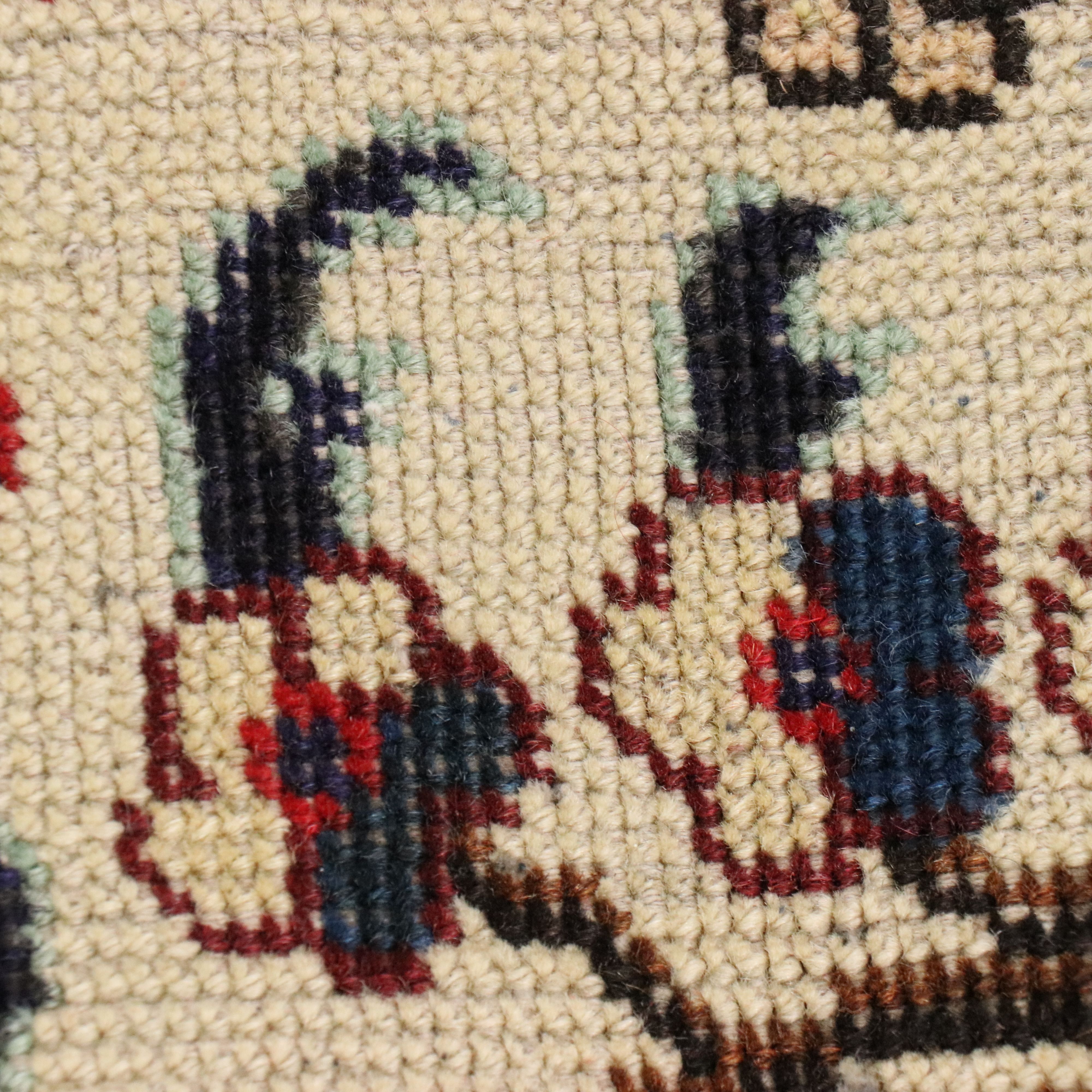 8' x 11'3 Hand-Knotted Indo-Persian Kashan Area Rug