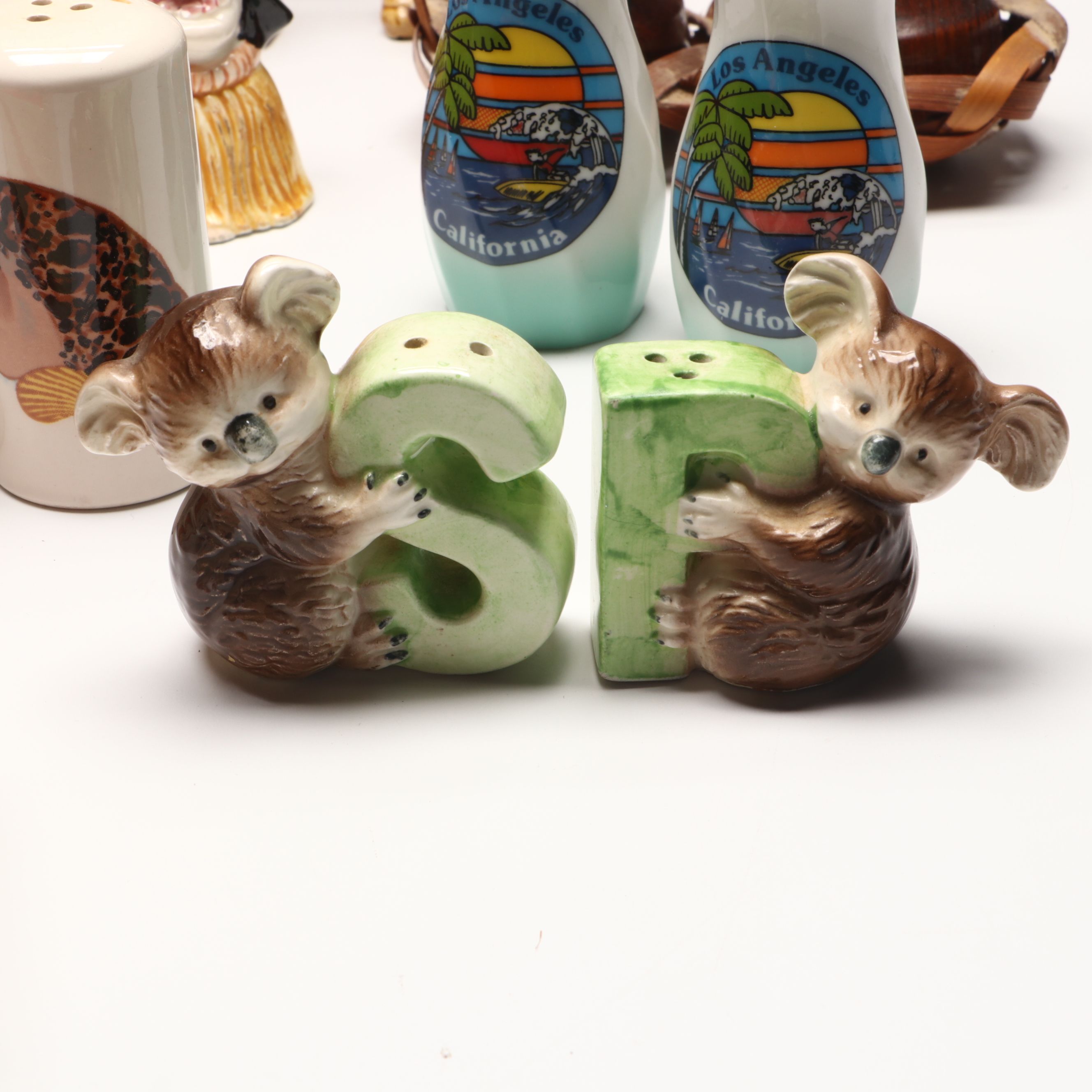Koala, Palm Tree and Other Novelty Salt and Pepper Shakers