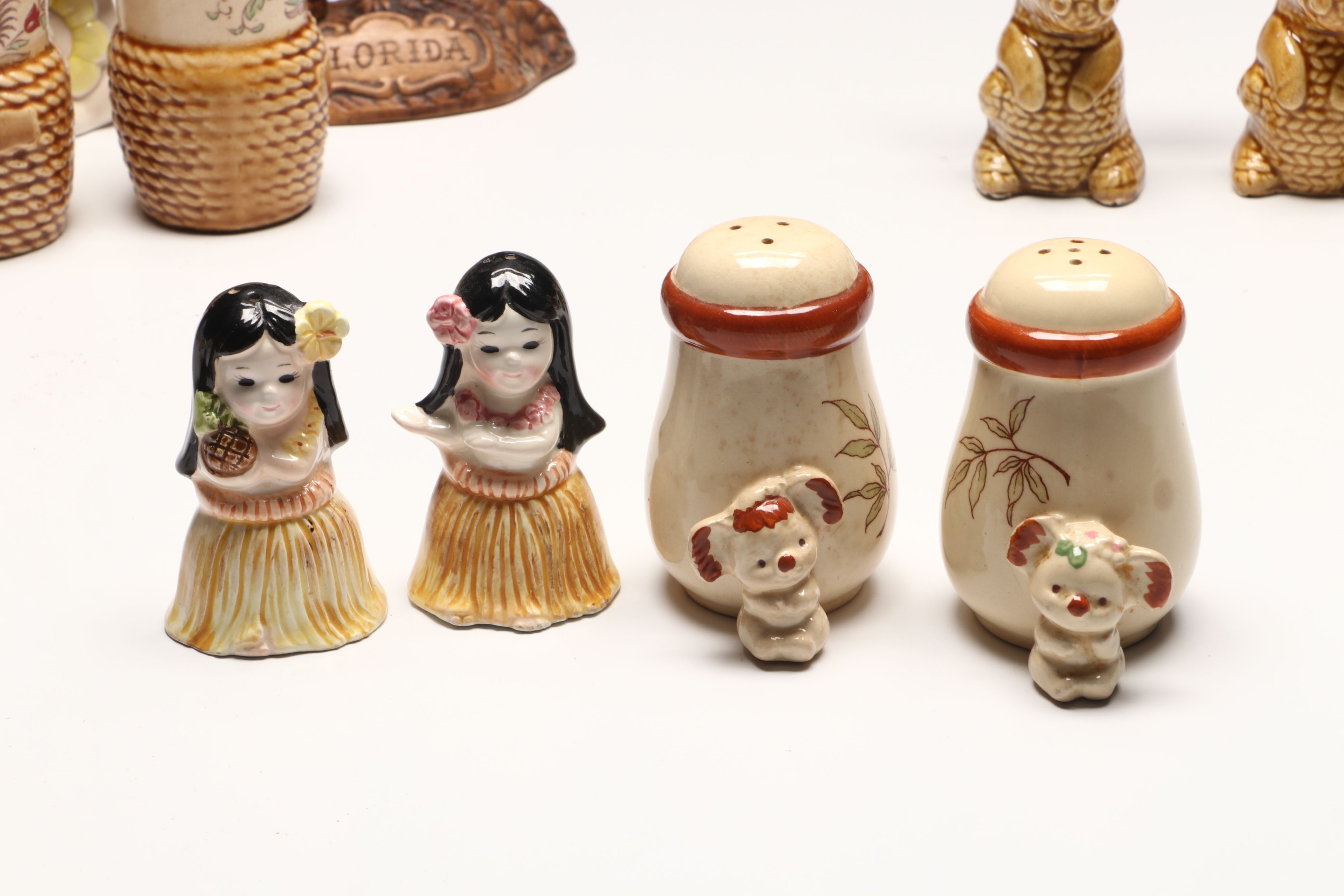 Koala, Palm Tree and Other Novelty Salt and Pepper Shakers