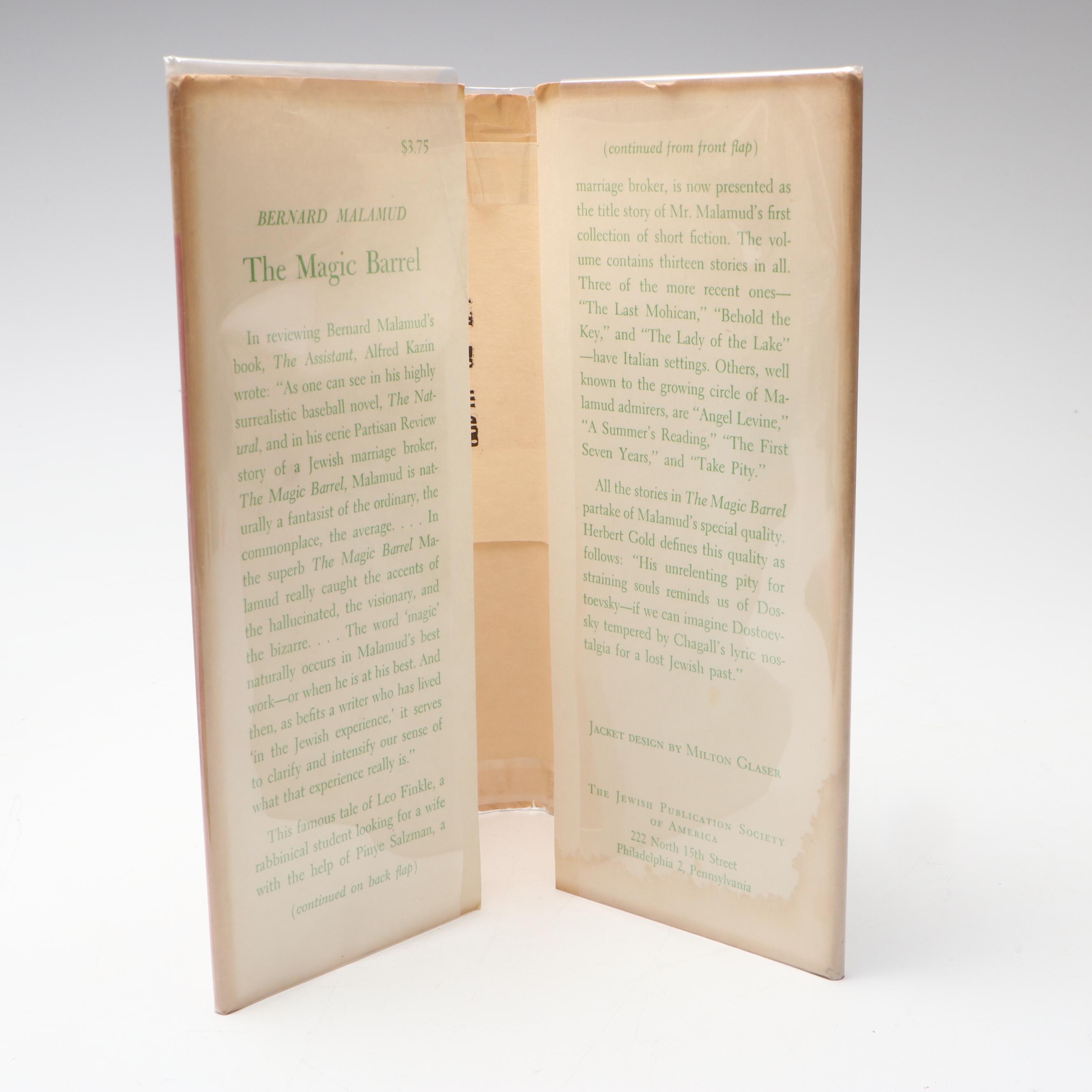First Edition "The Magic Barrel" with Signed Isaac Bashevis Singer Compilation