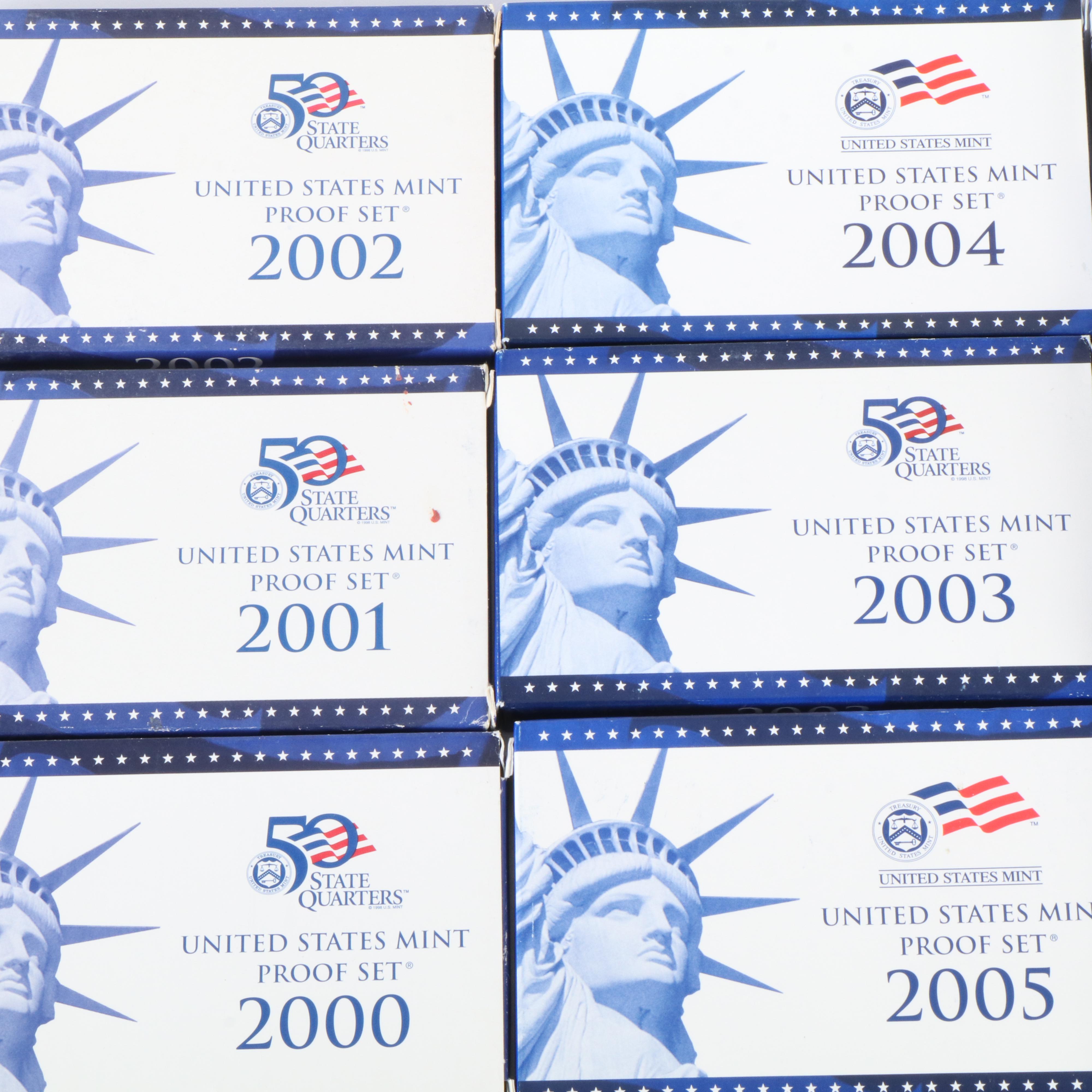 Set of U.S. Proof State Quarters 1999-2008 and 2010