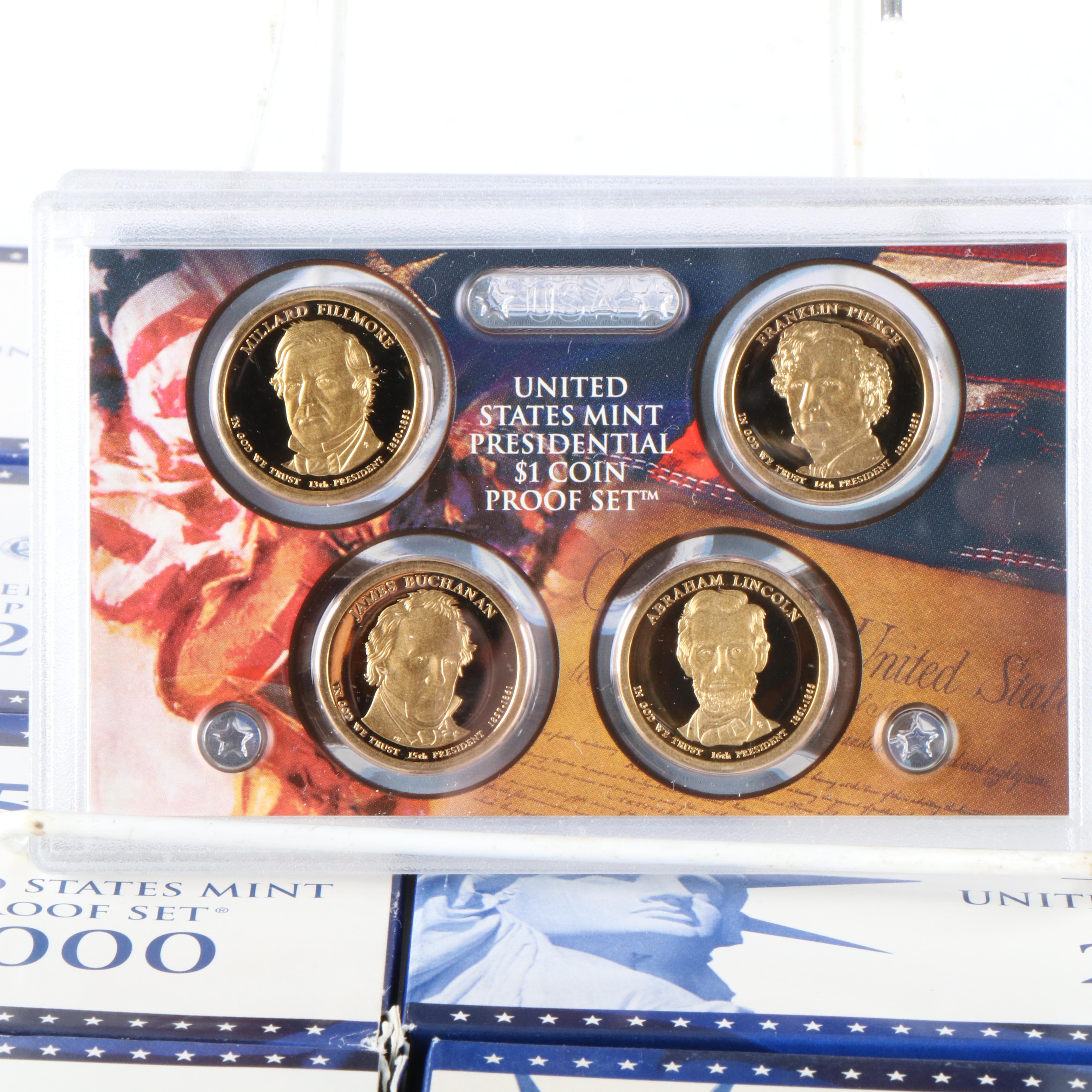Set of U.S. Proof State Quarters 1999-2008 and 2010