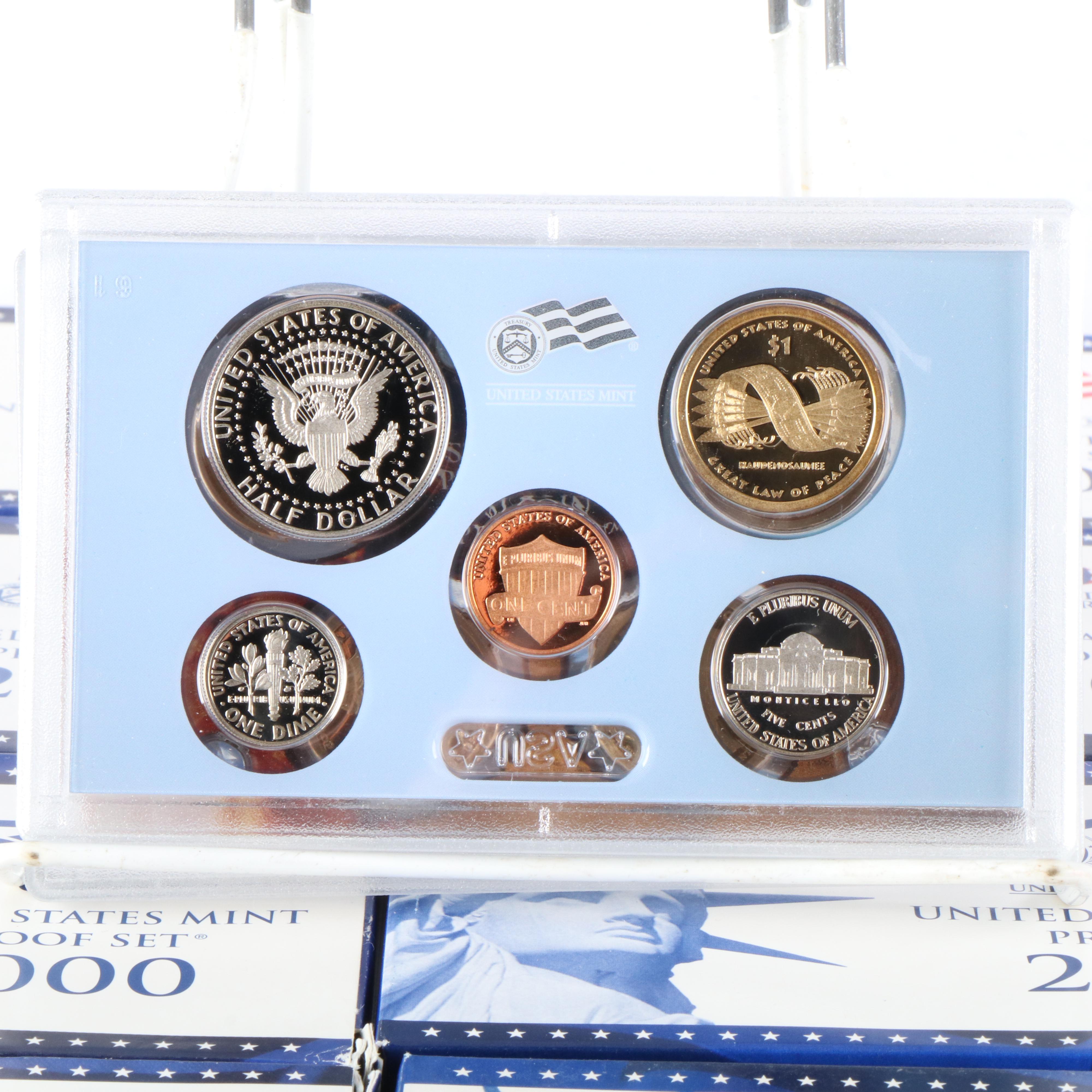 Set of U.S. Proof State Quarters 1999-2008 and 2010