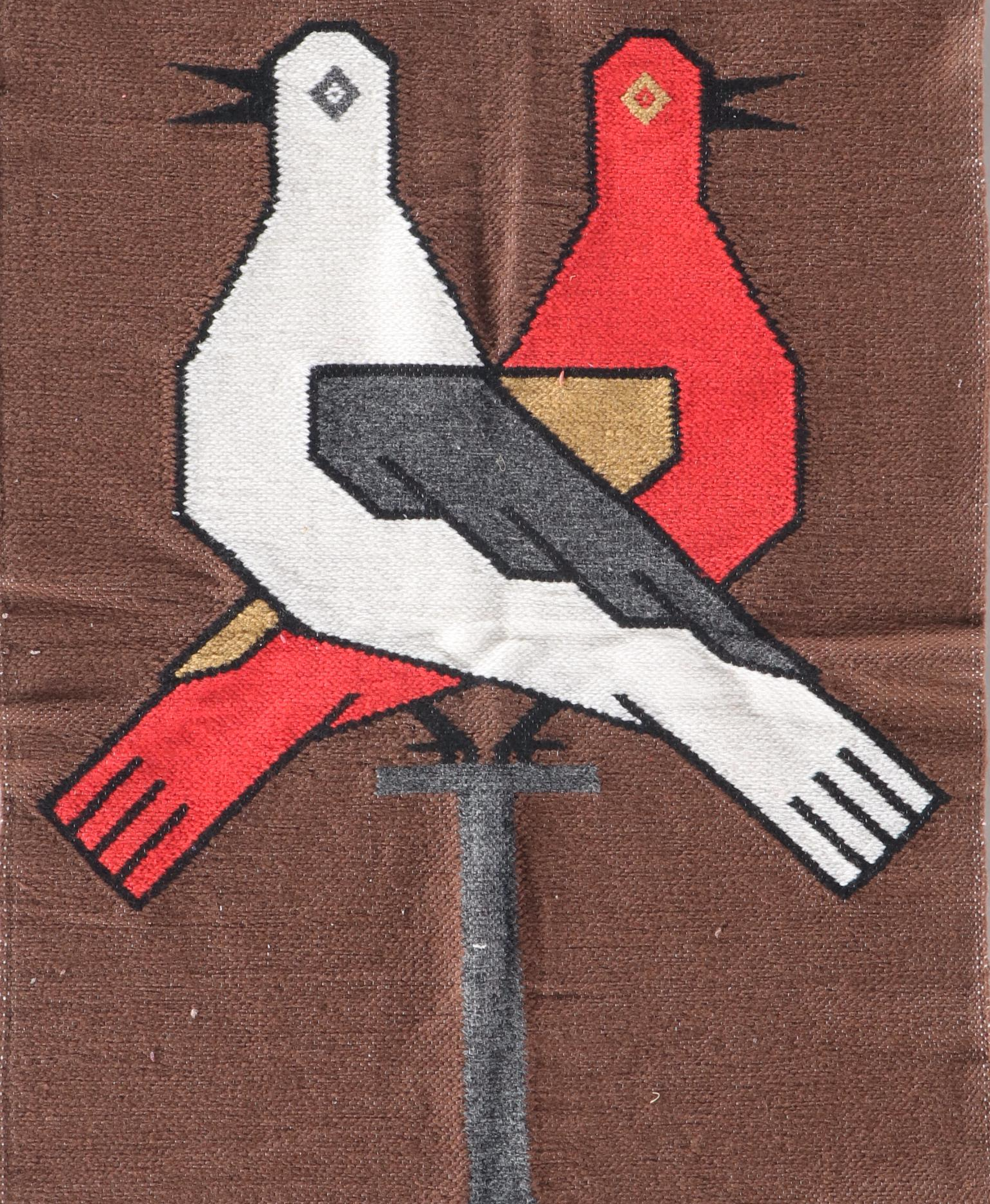 2'2 x 3'4 Handwoven Ecuadorian Pictorial Accent Rug