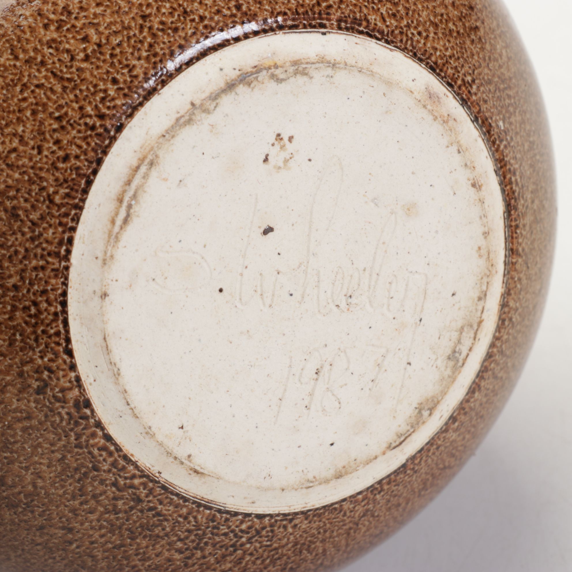 Wheel-Thrown Pottery Canister Set with Rustic Cork Stoppers, 1987