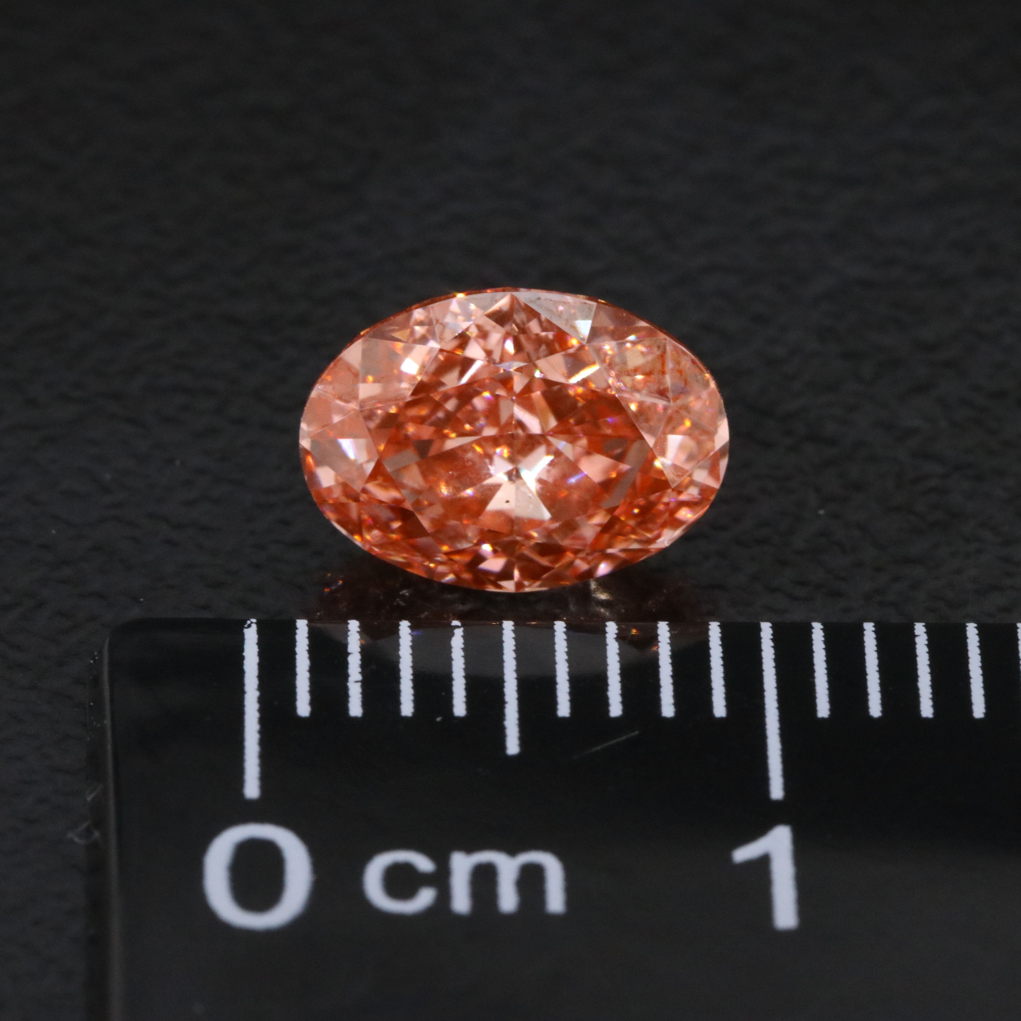 Loose 1.56 CT Lab Grown Fancy Pink Diamond with IGI Report