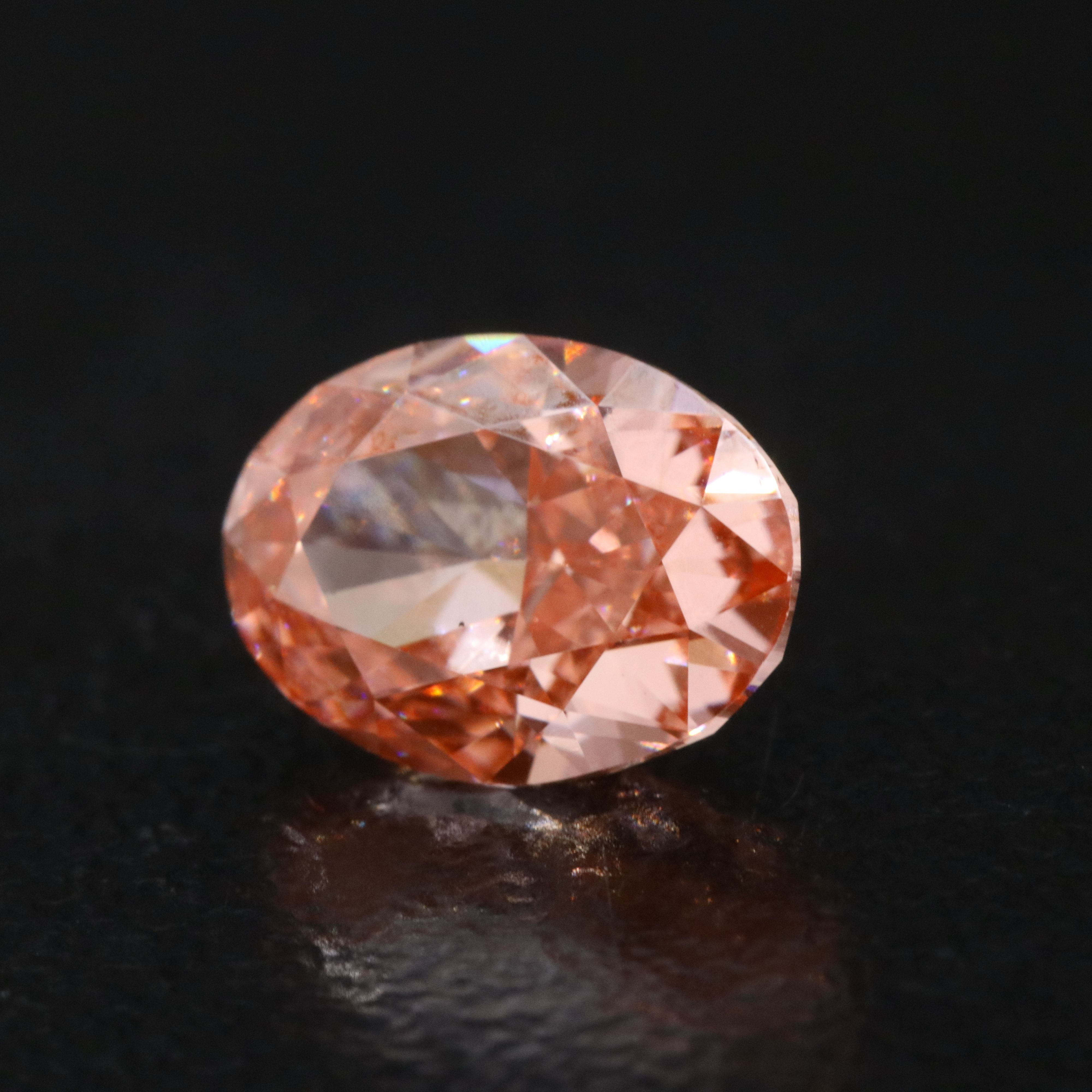 Loose 1.56 CT Lab Grown Fancy Pink Diamond with IGI Report