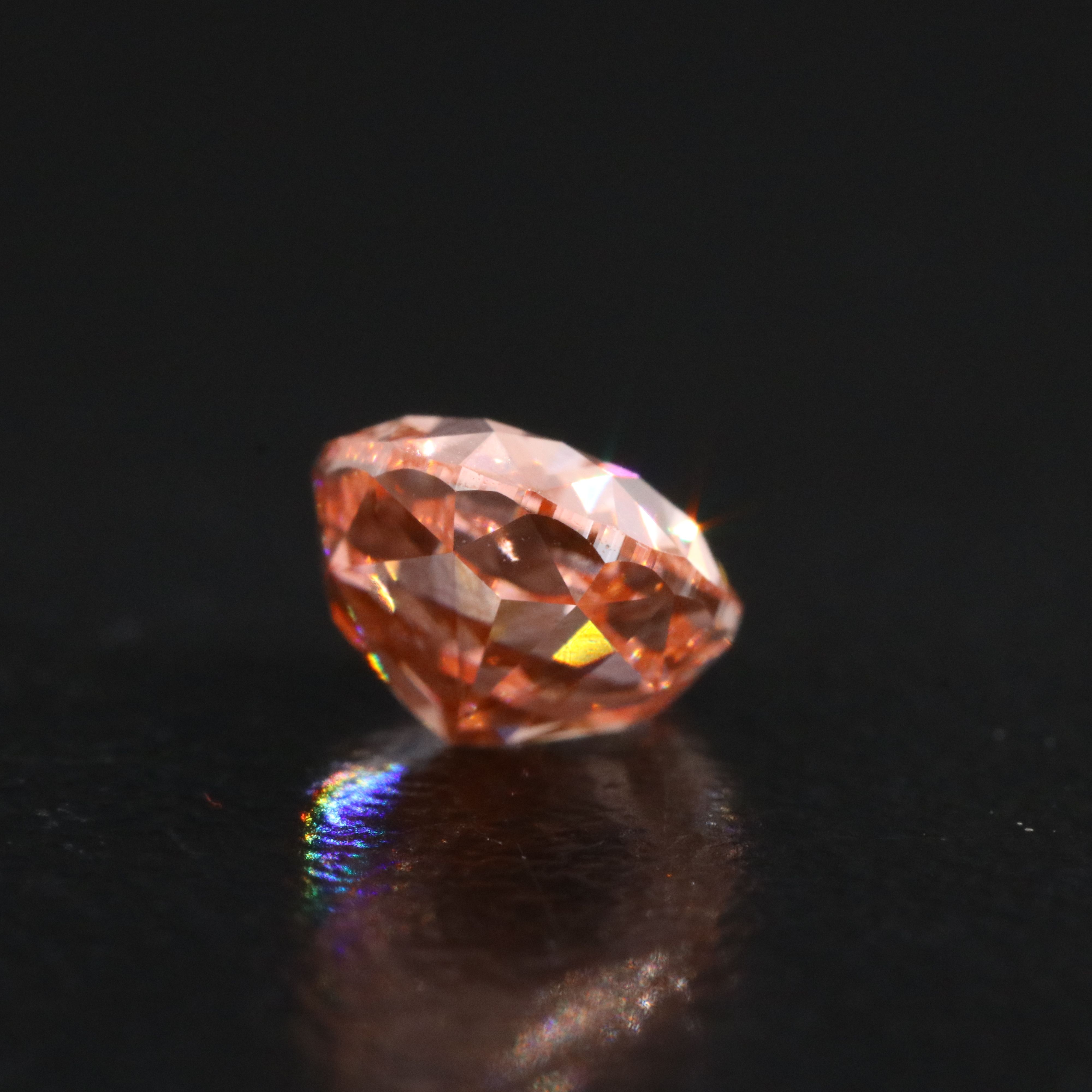 Loose 1.56 CT Lab Grown Fancy Pink Diamond with IGI Report