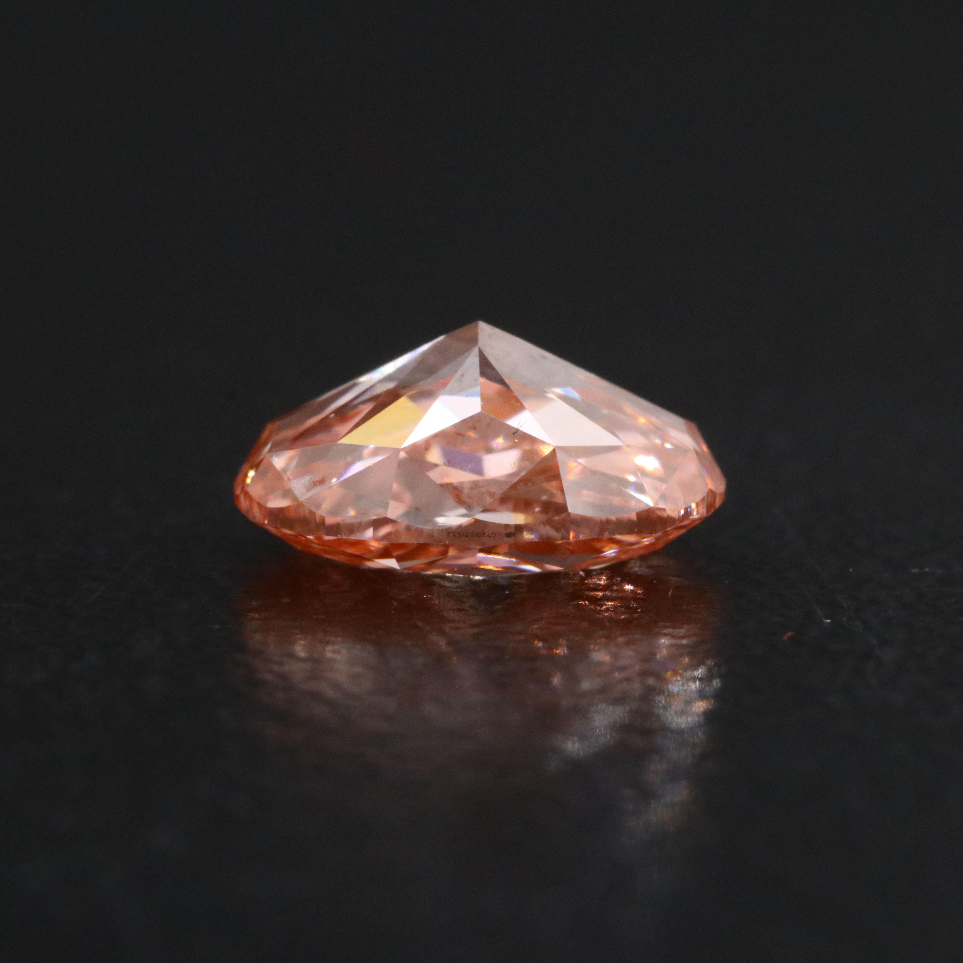 Loose 1.56 CT Lab Grown Fancy Pink Diamond with IGI Report