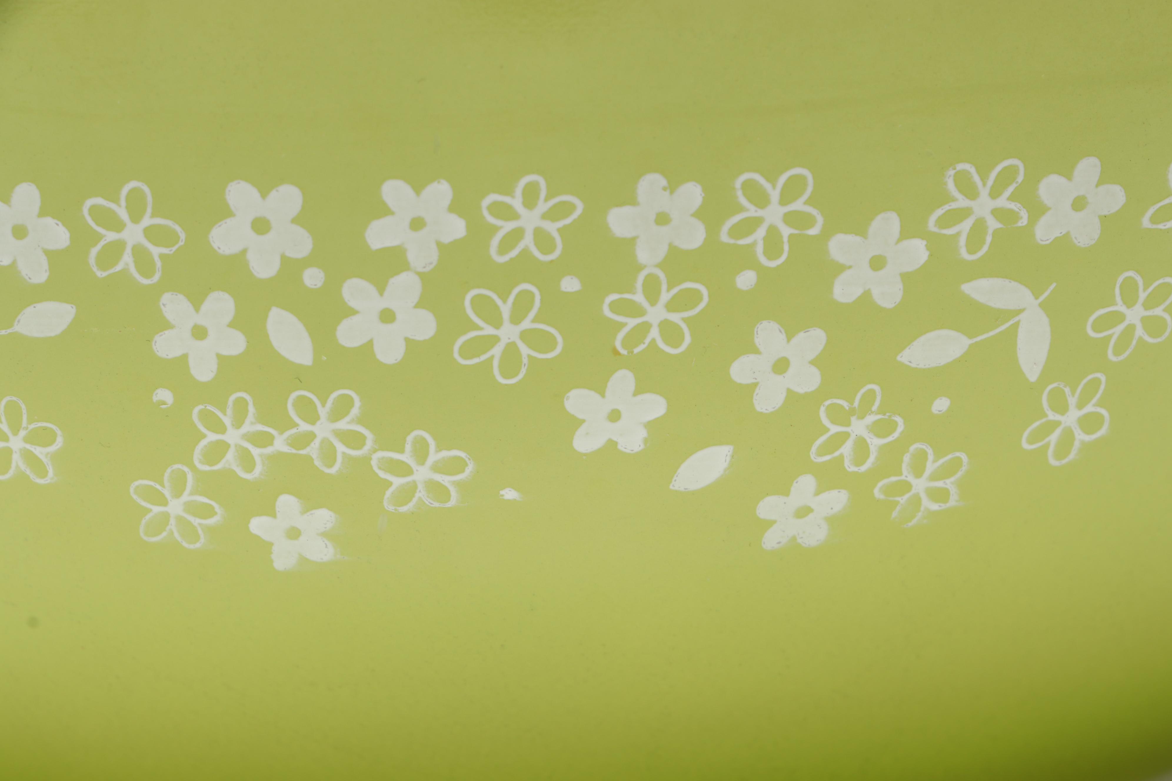 Pyrex "Crazy Daisy" Cinderella Mixing Bowls with "Verde" Round Casseroles