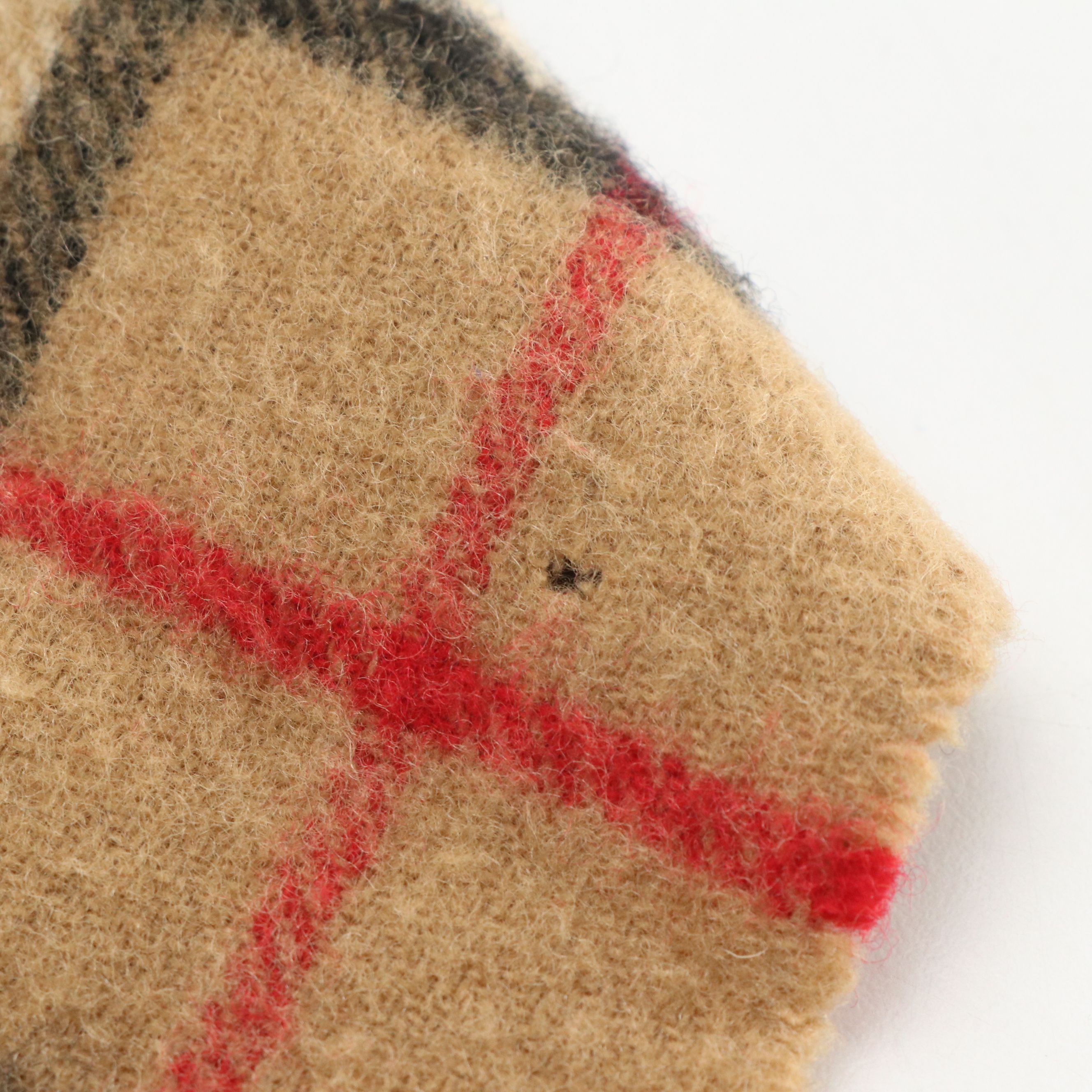 Burberrys Vintage House Check Lambswool Fringe Scarf