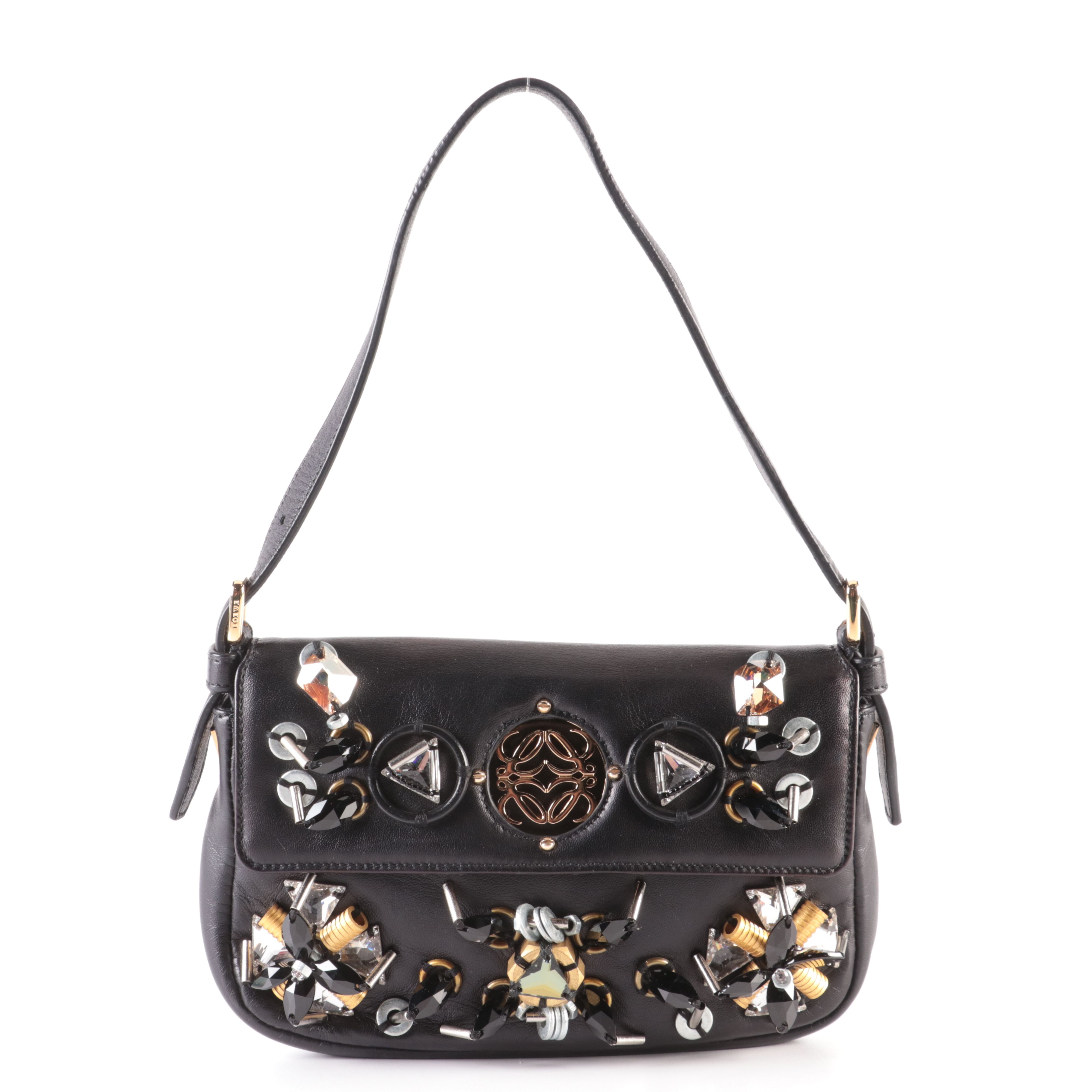Loewe Bijou Mini Shoulder Bag in Nappa Leather with Embellishments