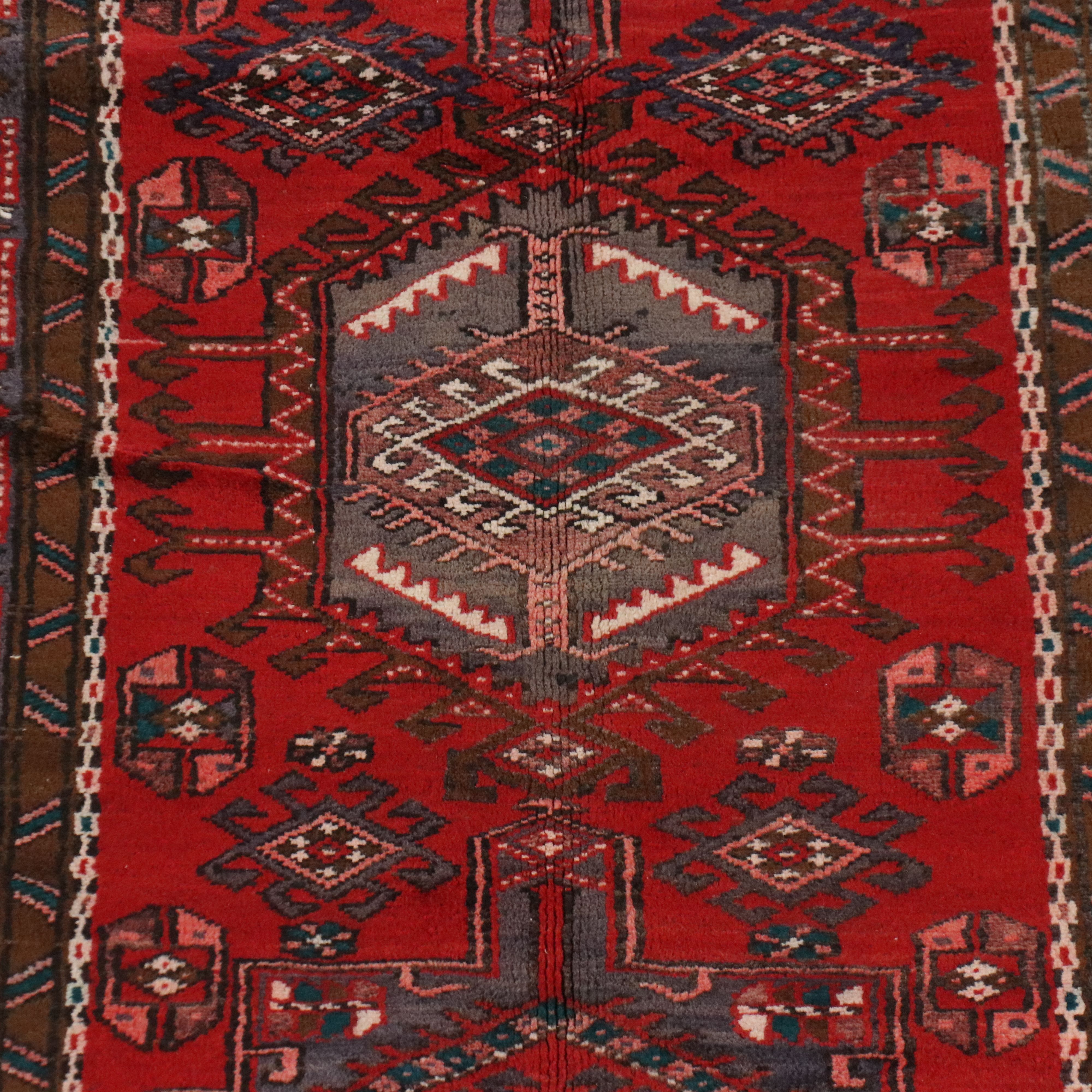 3'5 x 9'10 Hand-Knotted Persian Lamberan Long Rug