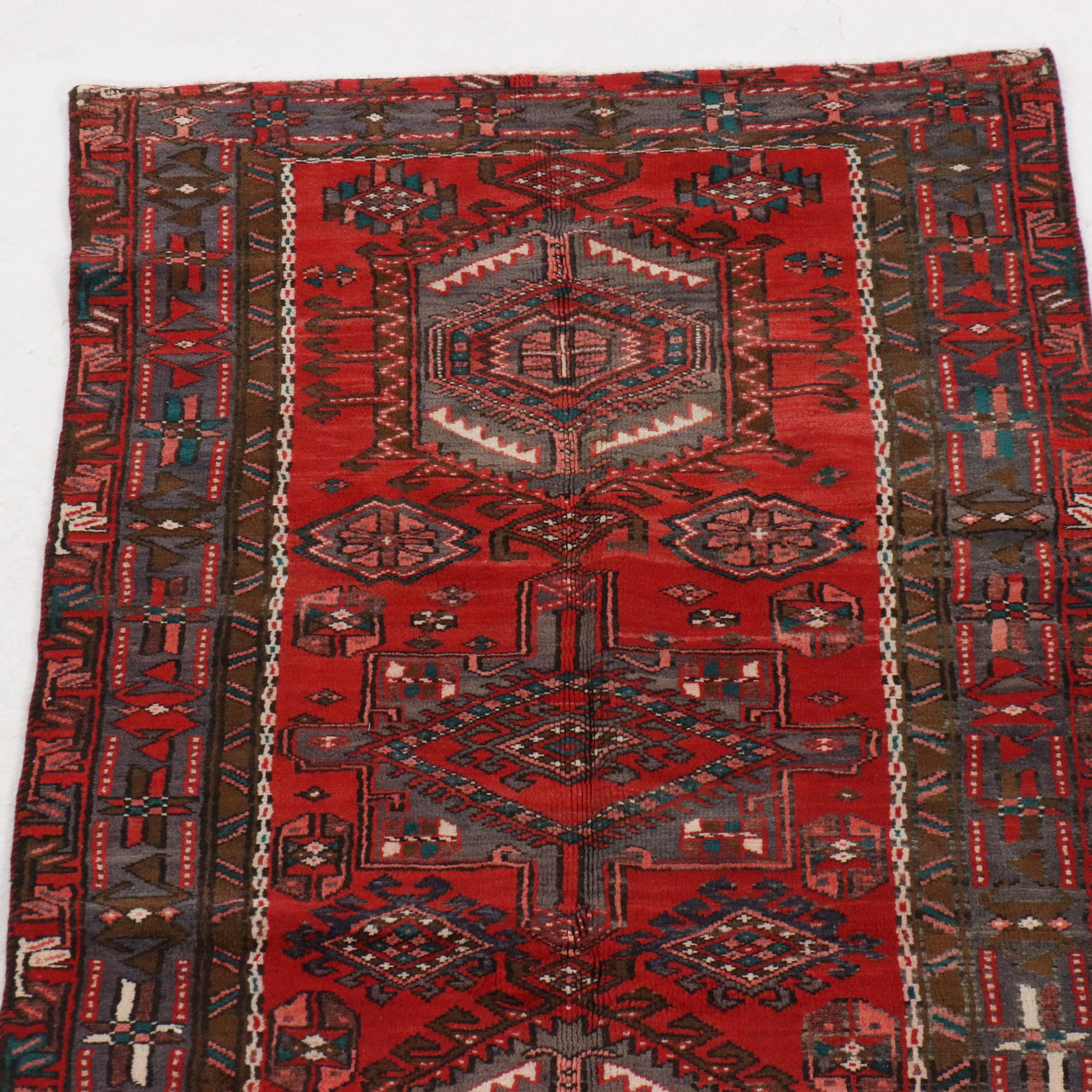 3'5 x 9'10 Hand-Knotted Persian Lamberan Long Rug