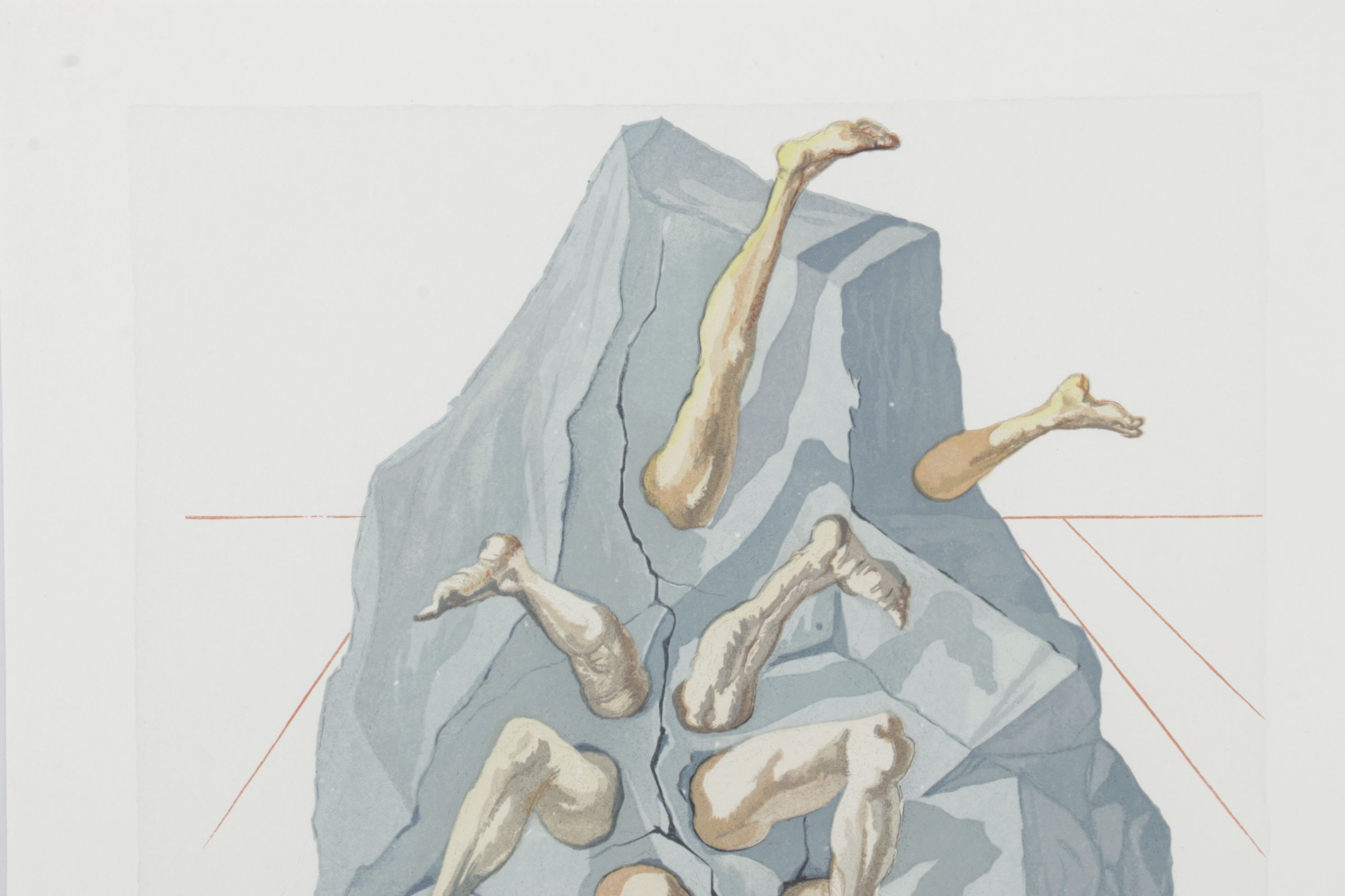 Salvador Dalí Wood Engraving "The Simoniac" 1960–1964