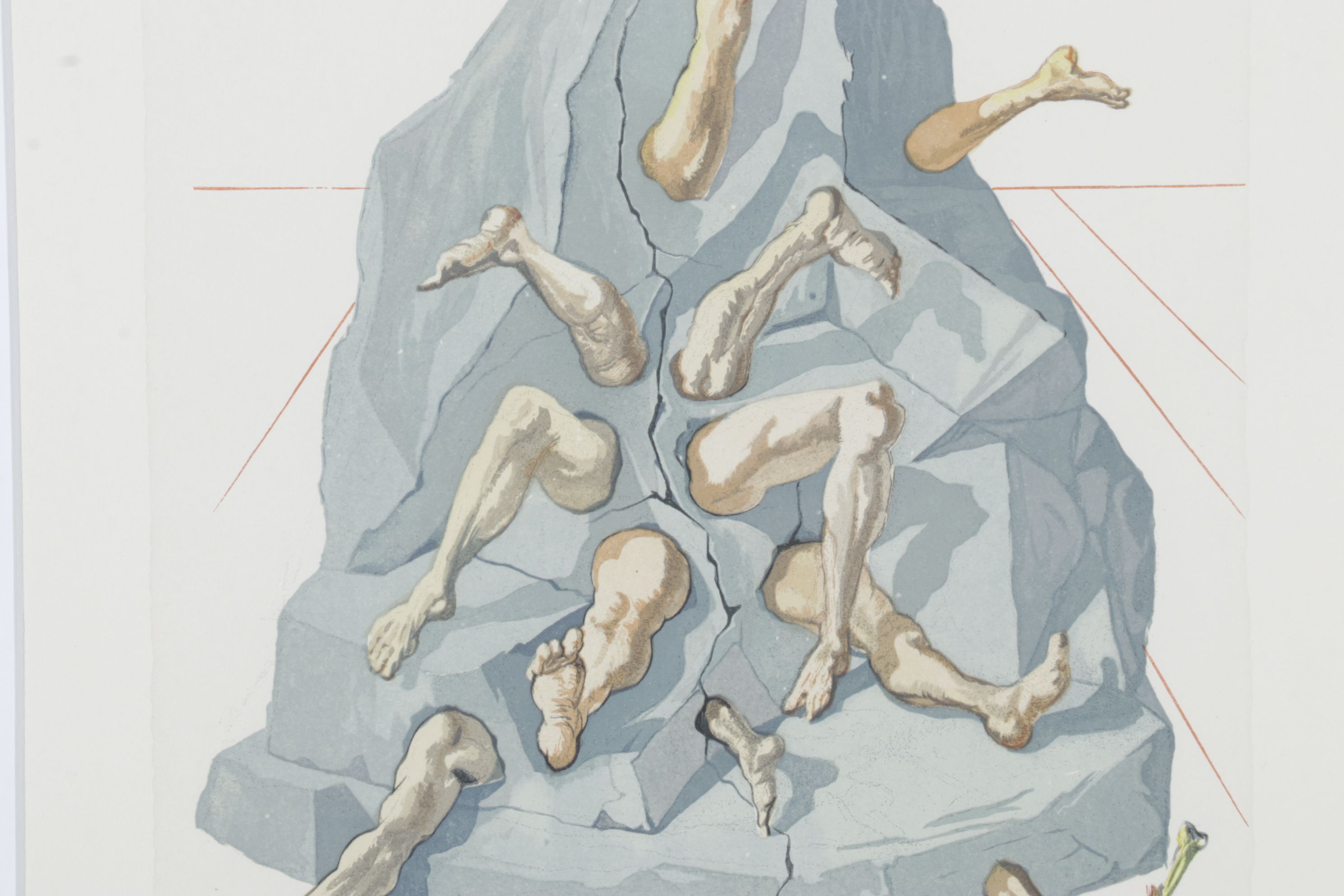 Salvador Dalí Wood Engraving "The Simoniac" 1960–1964