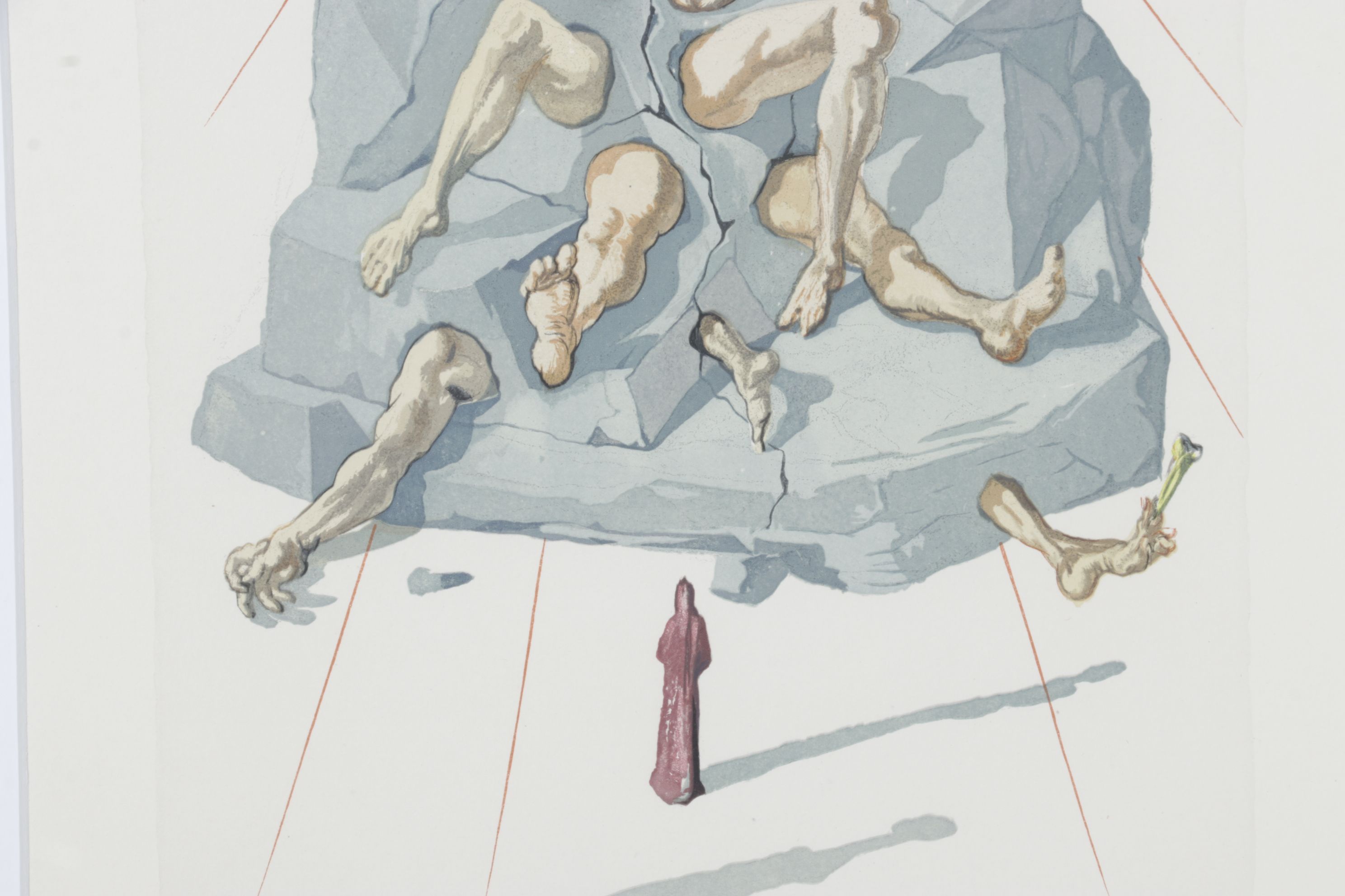 Salvador Dalí Wood Engraving "The Simoniac" 1960–1964