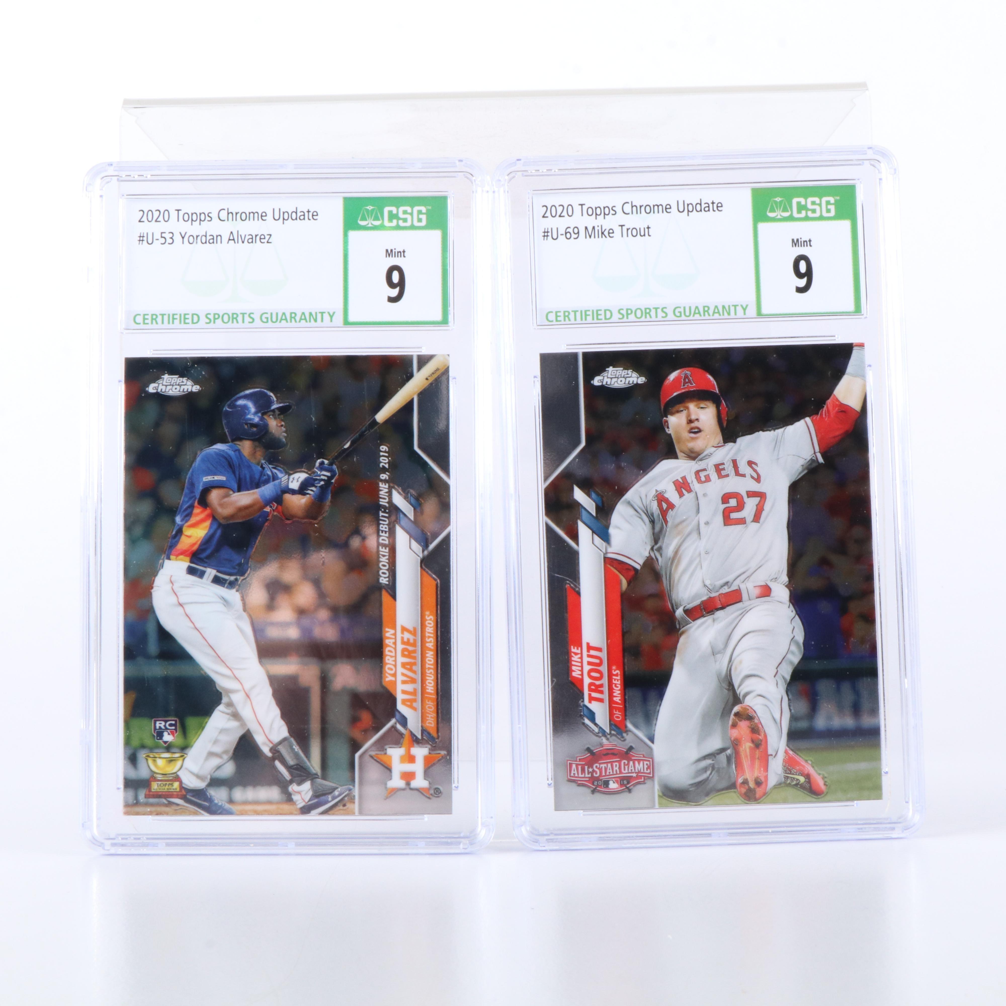 1,000+ Baseball Cards with Graded Alonso, Arozarena, Hoerner, Trout, Alvarez