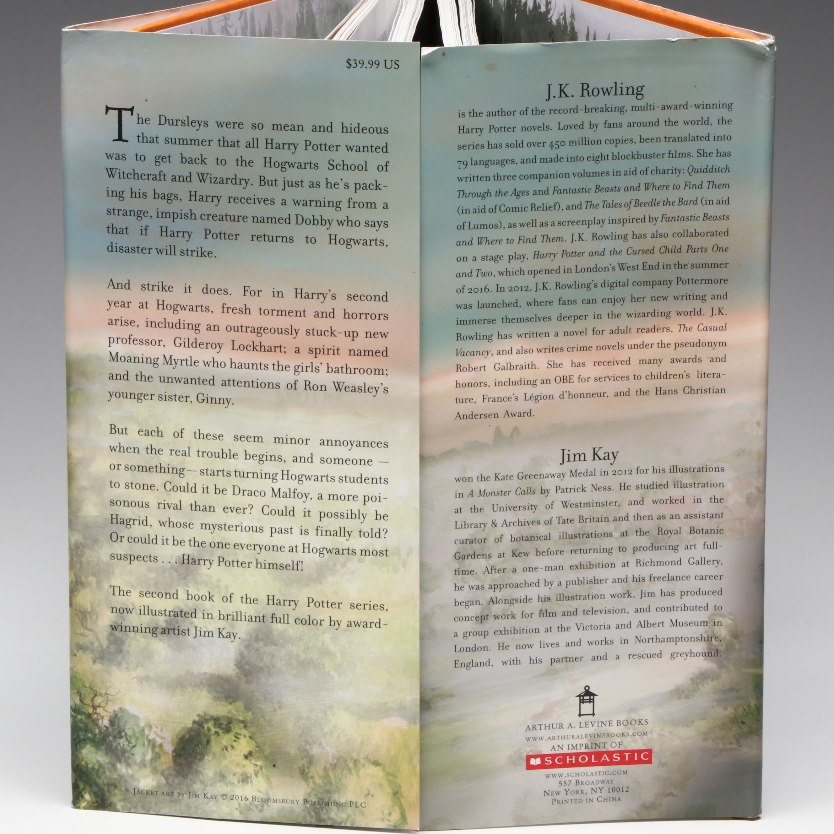 Jim Kay Illustrated "Harry Potter and the Chamber of Secrets" by J. K. Rowling