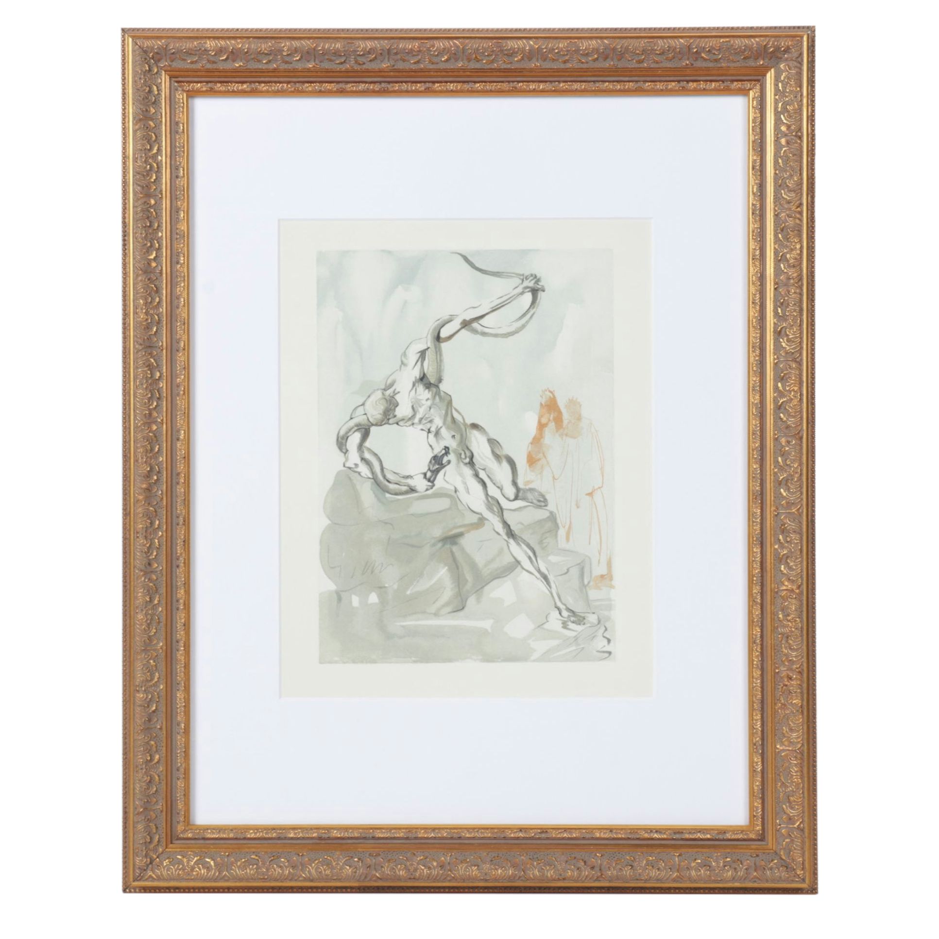 Salvador Dalí Wood Engraving "Les Voleurs," 1960–1964