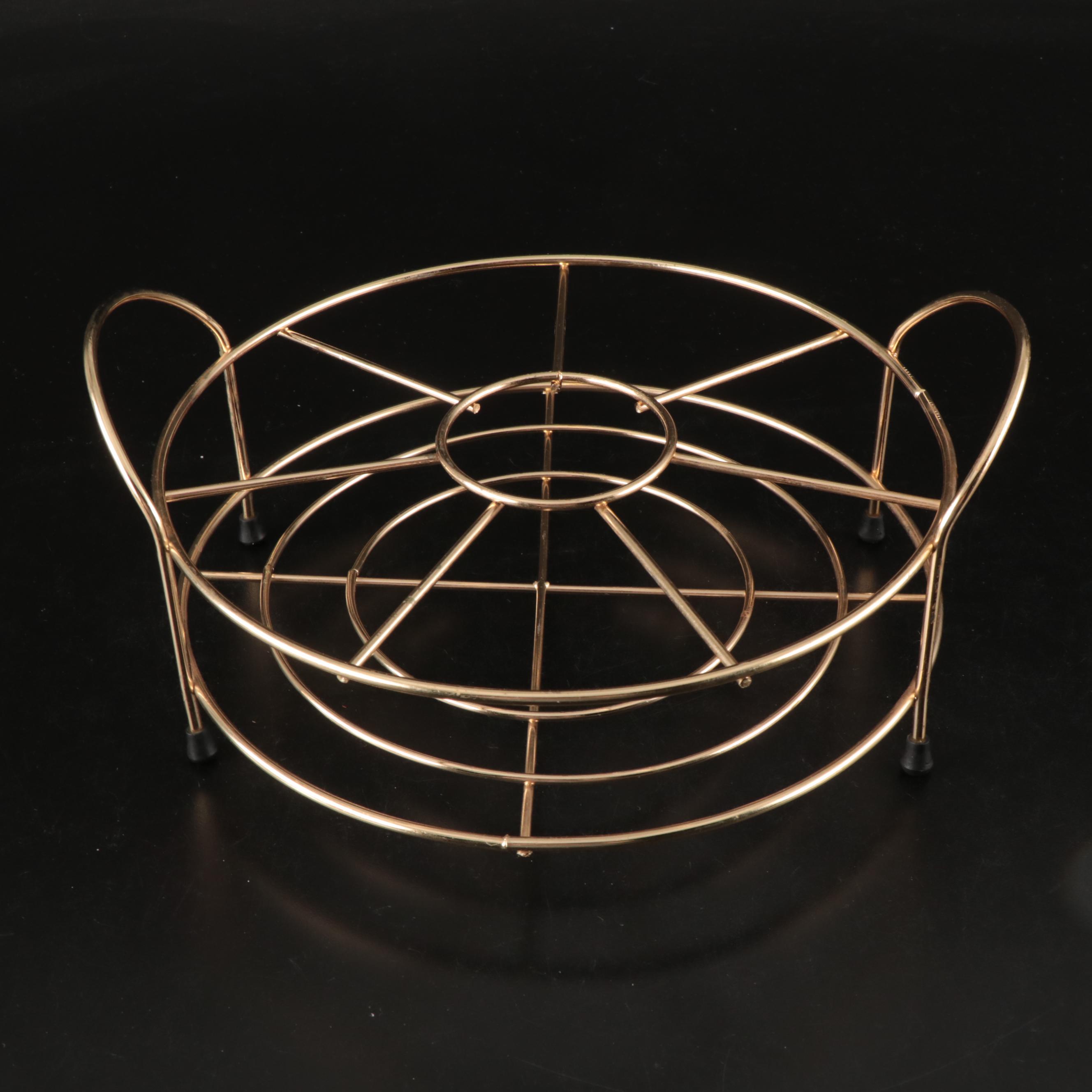 Vintage Anniversary Milestones Gilt Accented Tumblers with Caddy