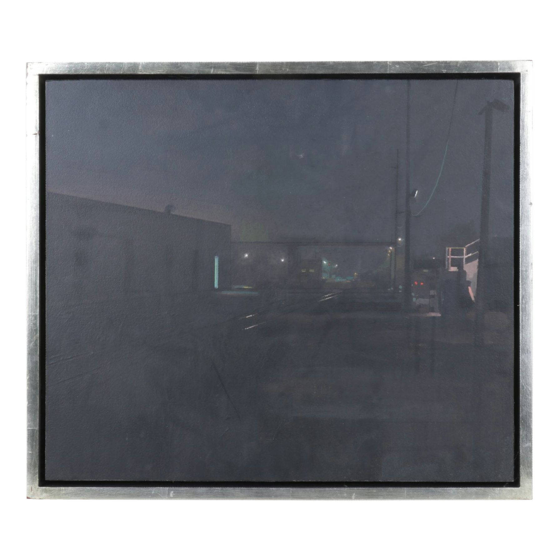 David Jewell Landscape Oil Painting "Ohio Night", 2002