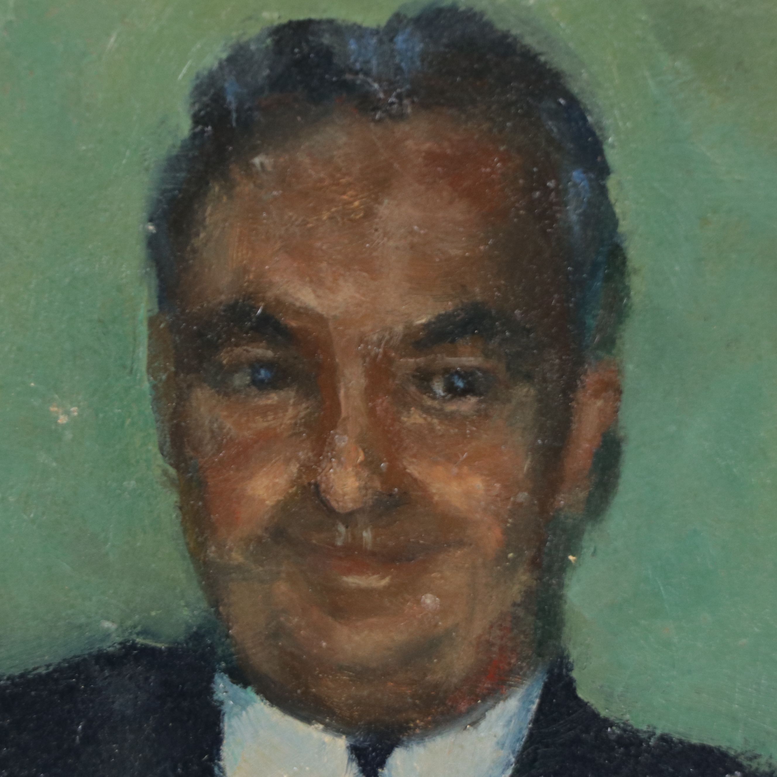 Richard Stalter Double Portrait Oil Painting "Mom and Dad," 1971