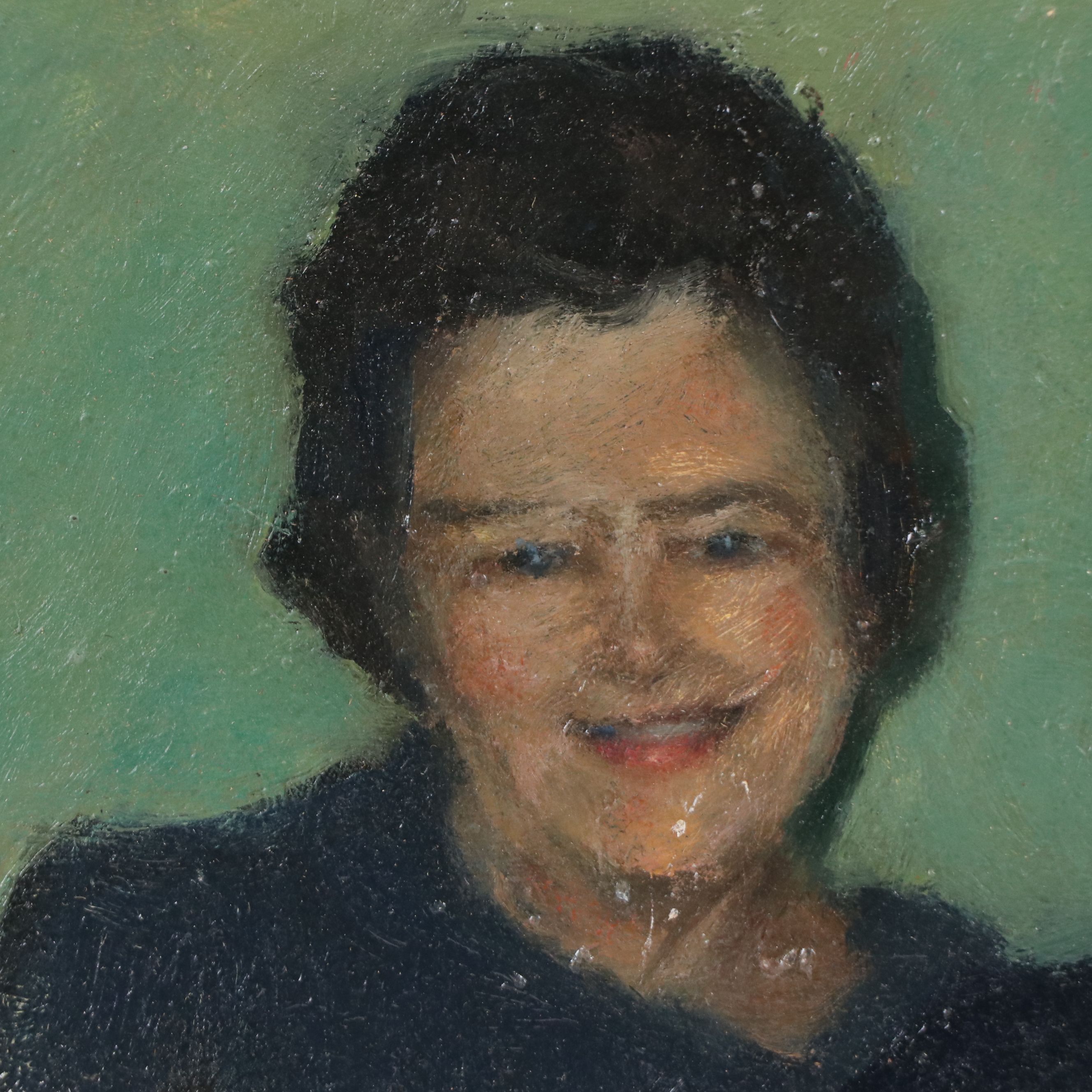 Richard Stalter Double Portrait Oil Painting "Mom and Dad," 1971