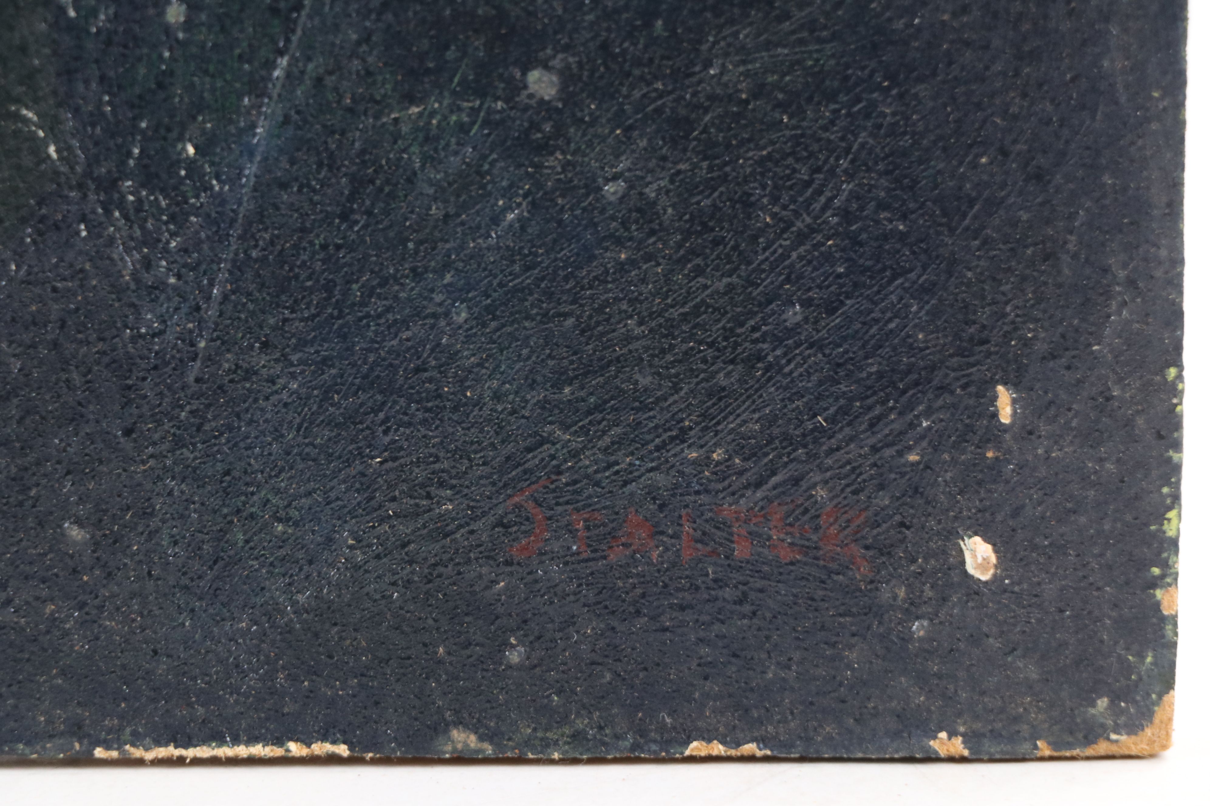 Richard Stalter Double Portrait Oil Painting "Mom and Dad," 1971