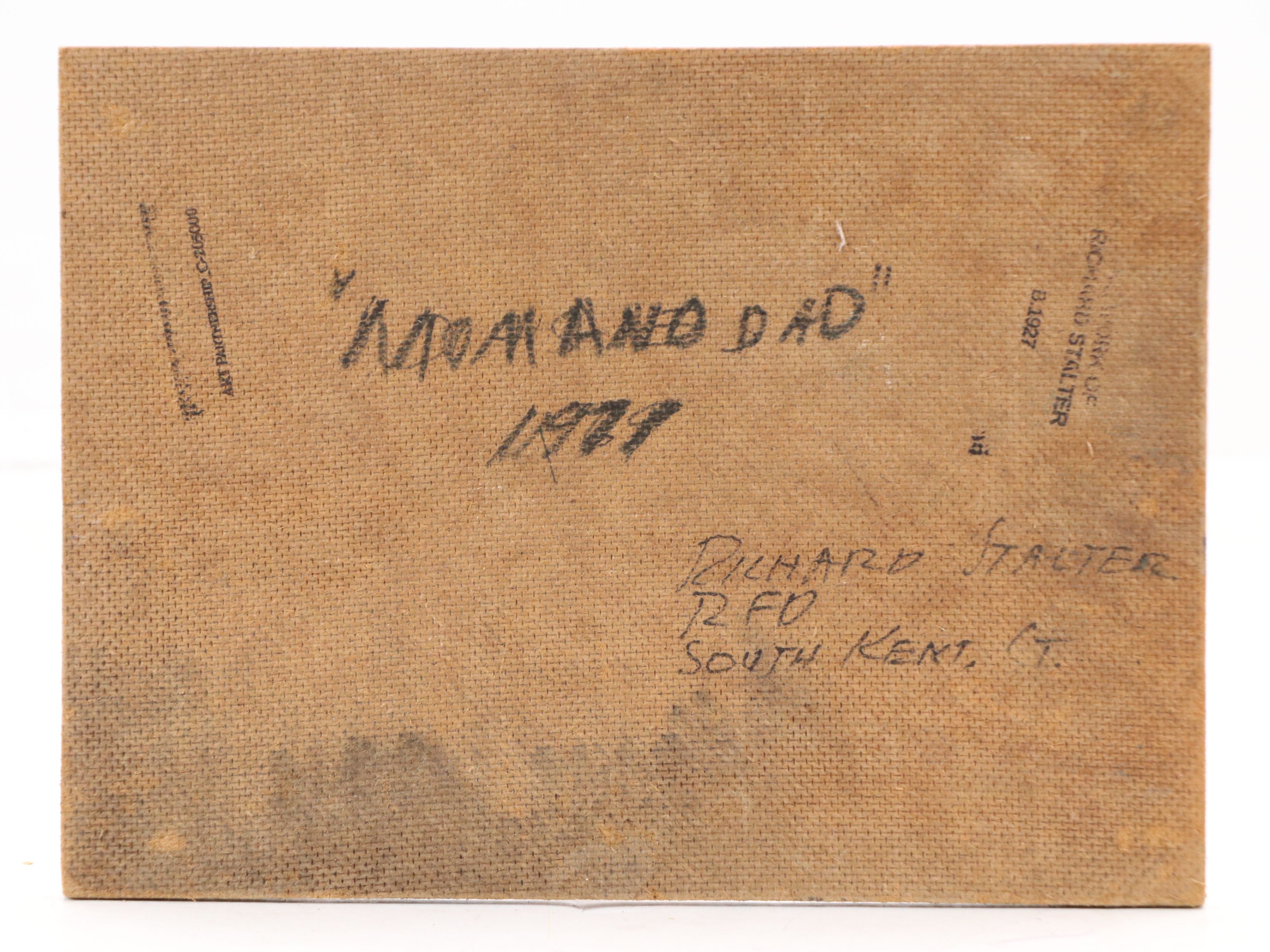 Richard Stalter Double Portrait Oil Painting "Mom and Dad," 1971