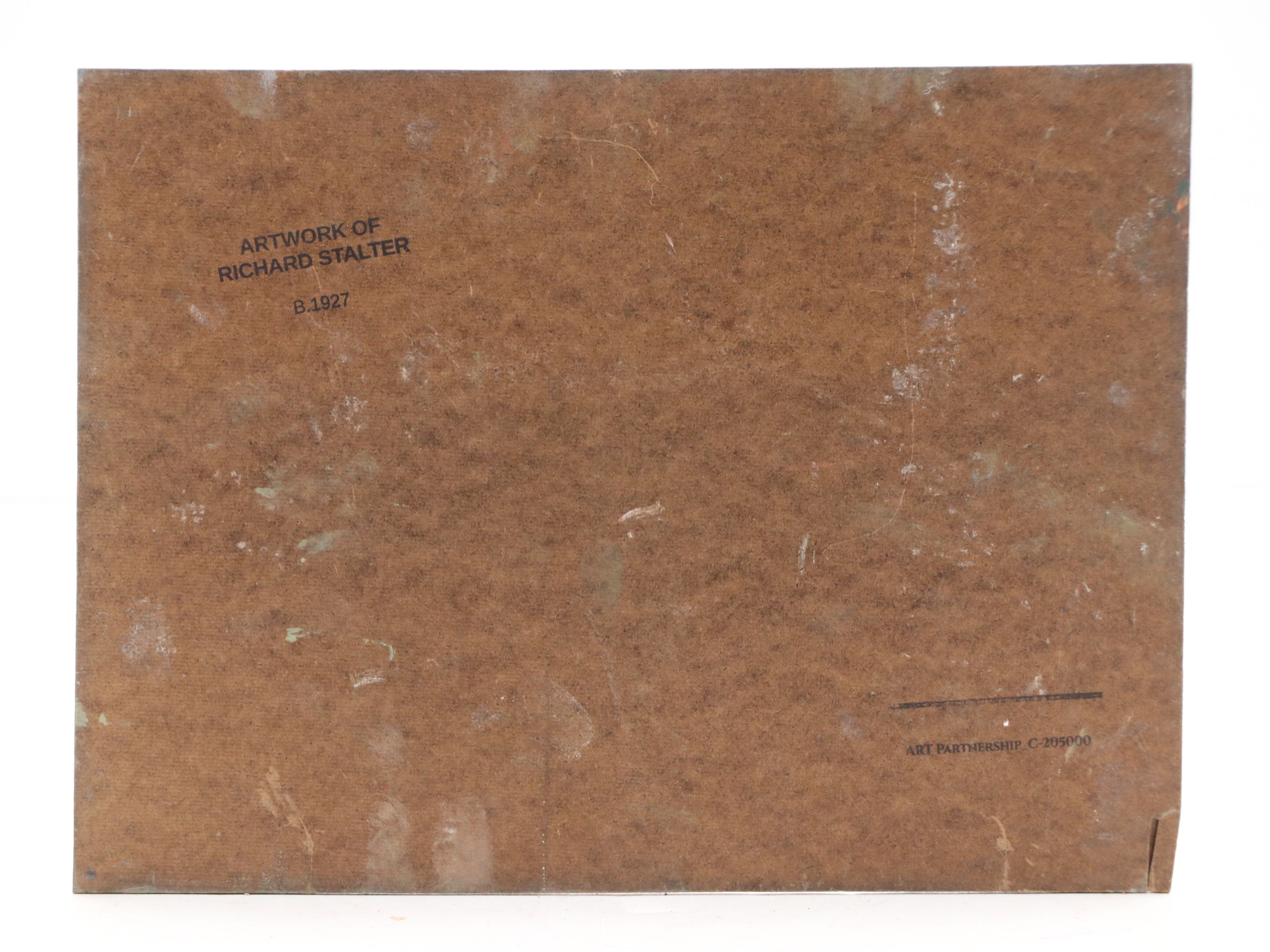 Richard Stalter Oil Painting of Banked Dinghy