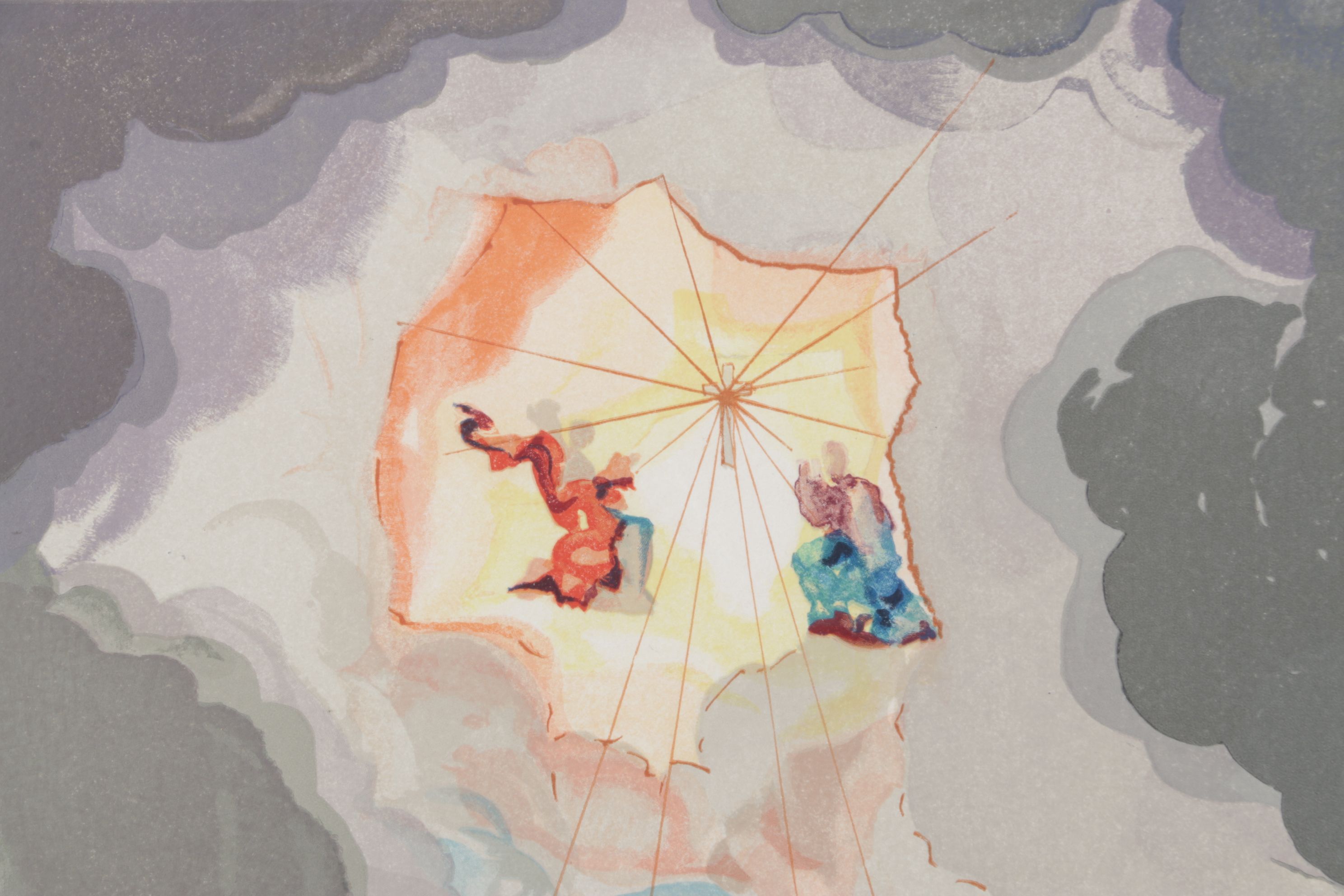 Salvador Dalí Wood Engraving "Extase de Dante", 1960-1964