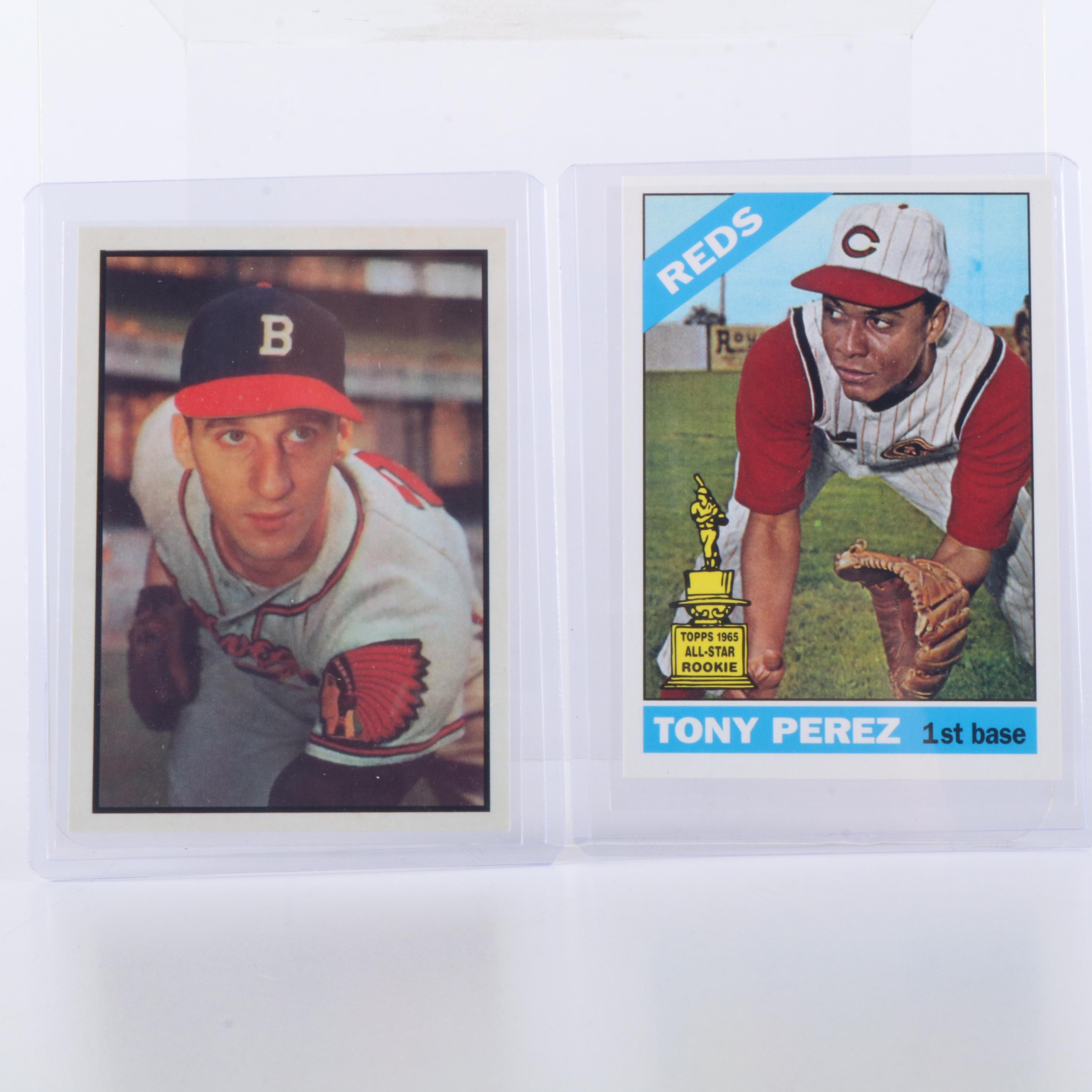 1,000+ Baseball Cards with Tony Perez, Warren Spahn, & Roberto Clemente Reprints