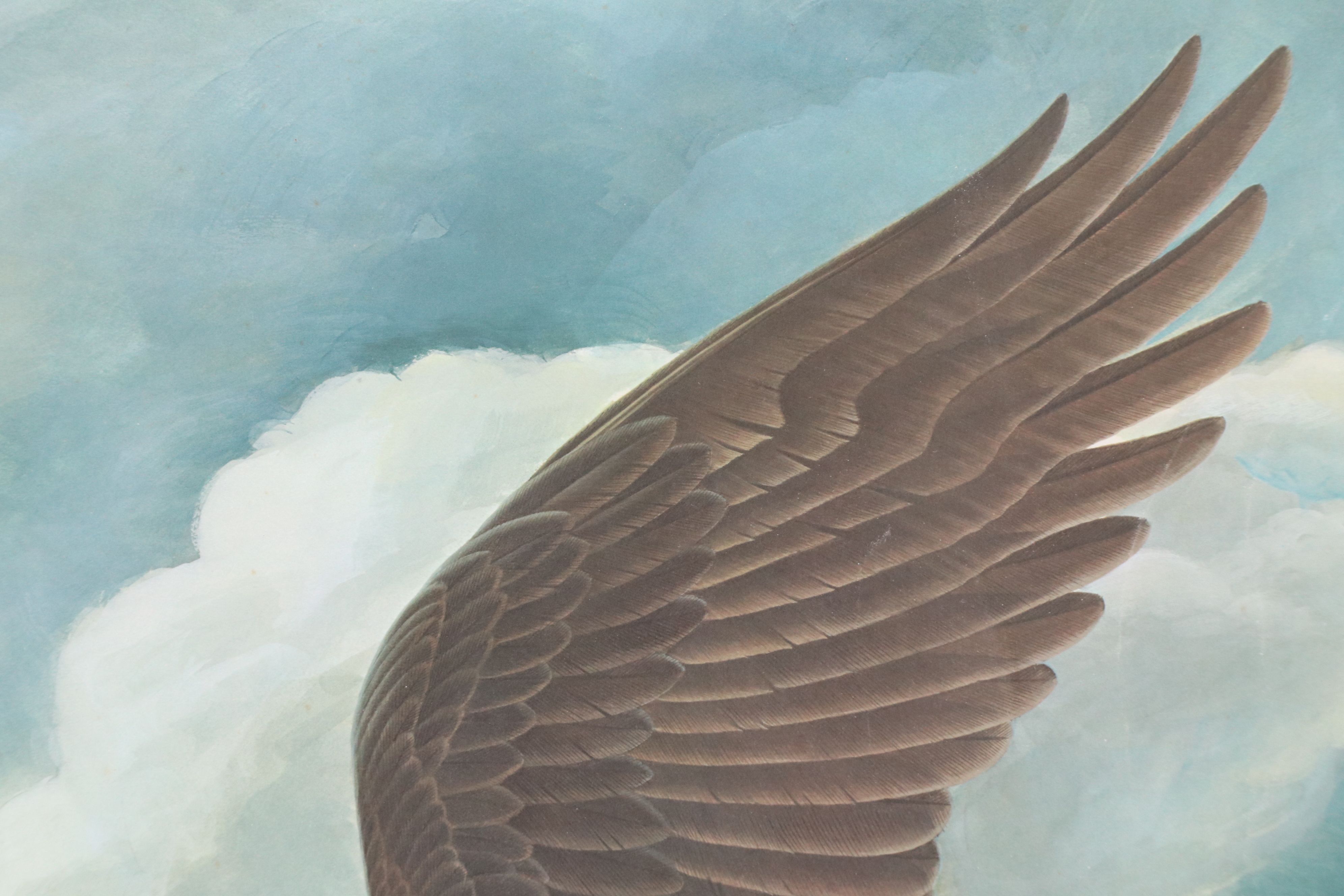John A. Ruthven Offset Lithograph "American Bald Eagle," Late 20th Century