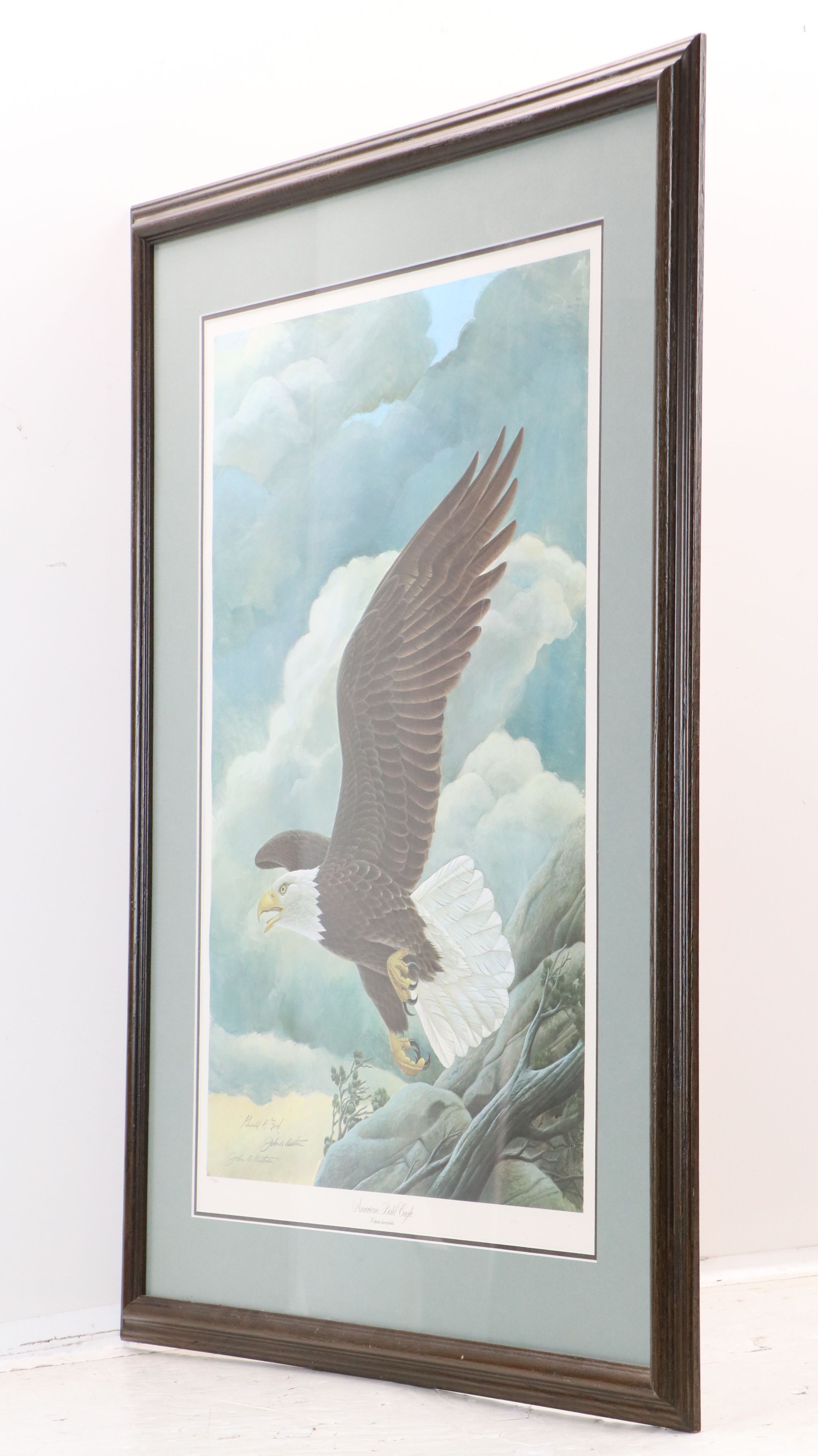 John A. Ruthven Offset Lithograph "American Bald Eagle," Late 20th Century
