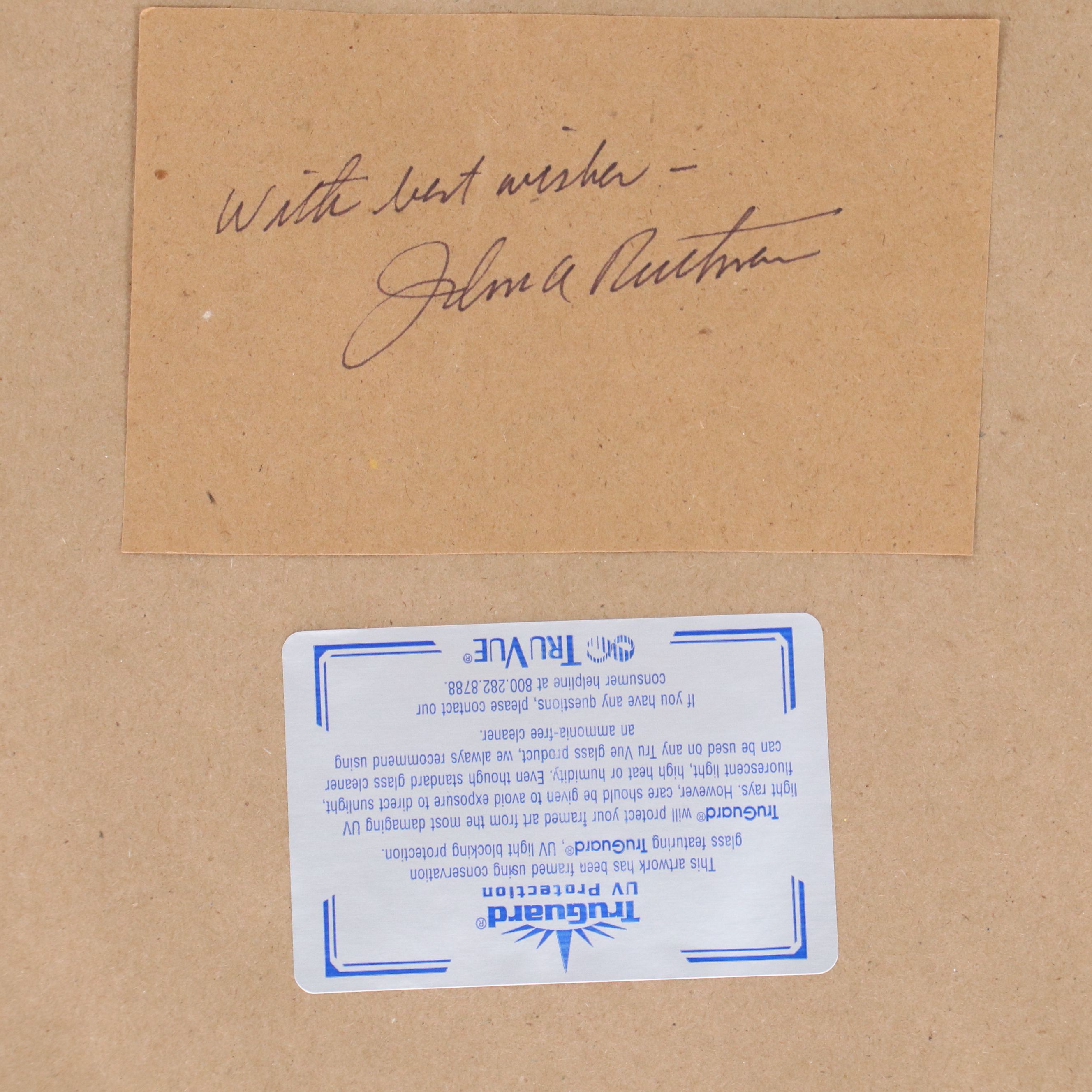 John A. Ruthven Offset Lithograph "American Bald Eagle," Late 20th Century