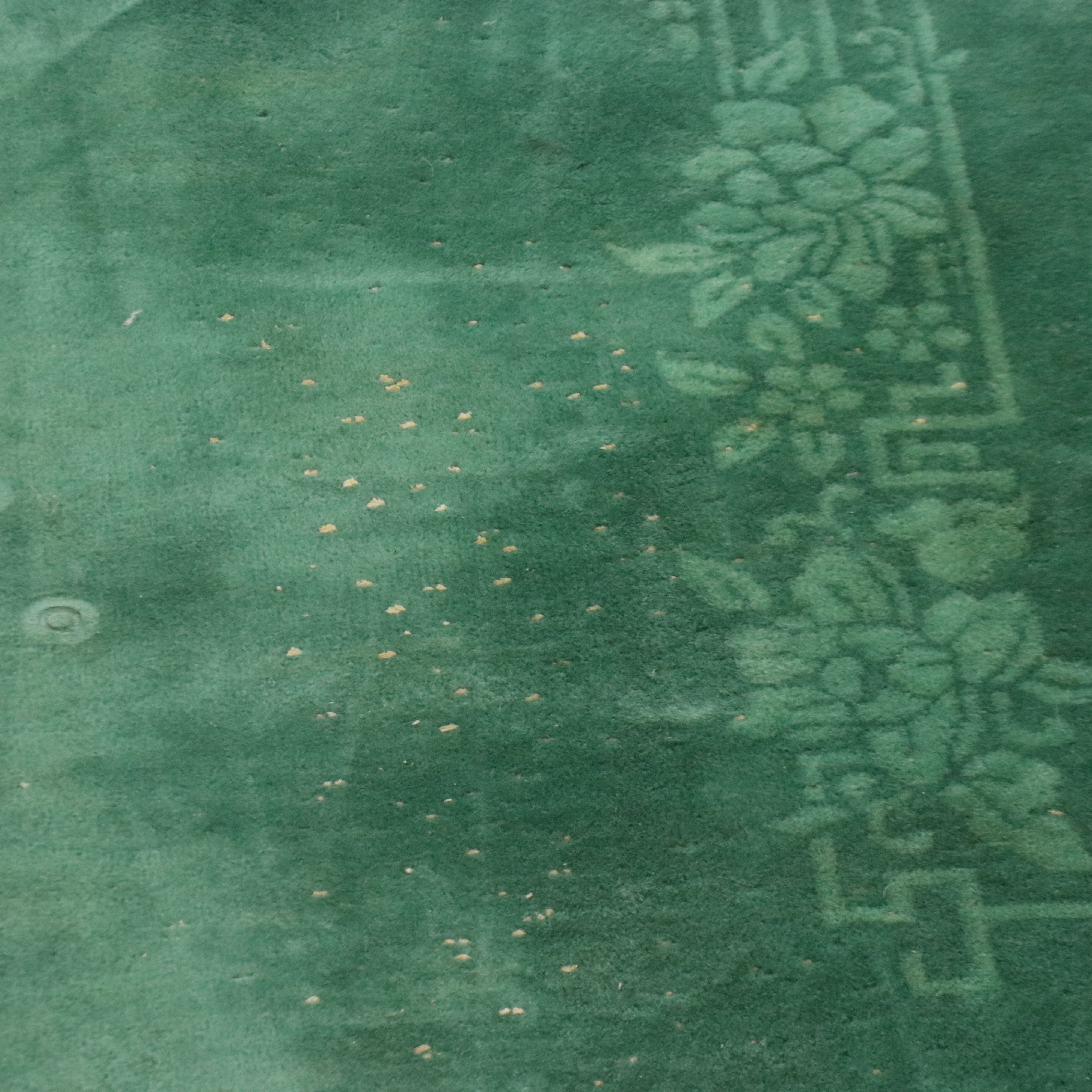 8'11 x 11'9 Hand-Knotted Chinese Art Deco Nichols Style Area Rug