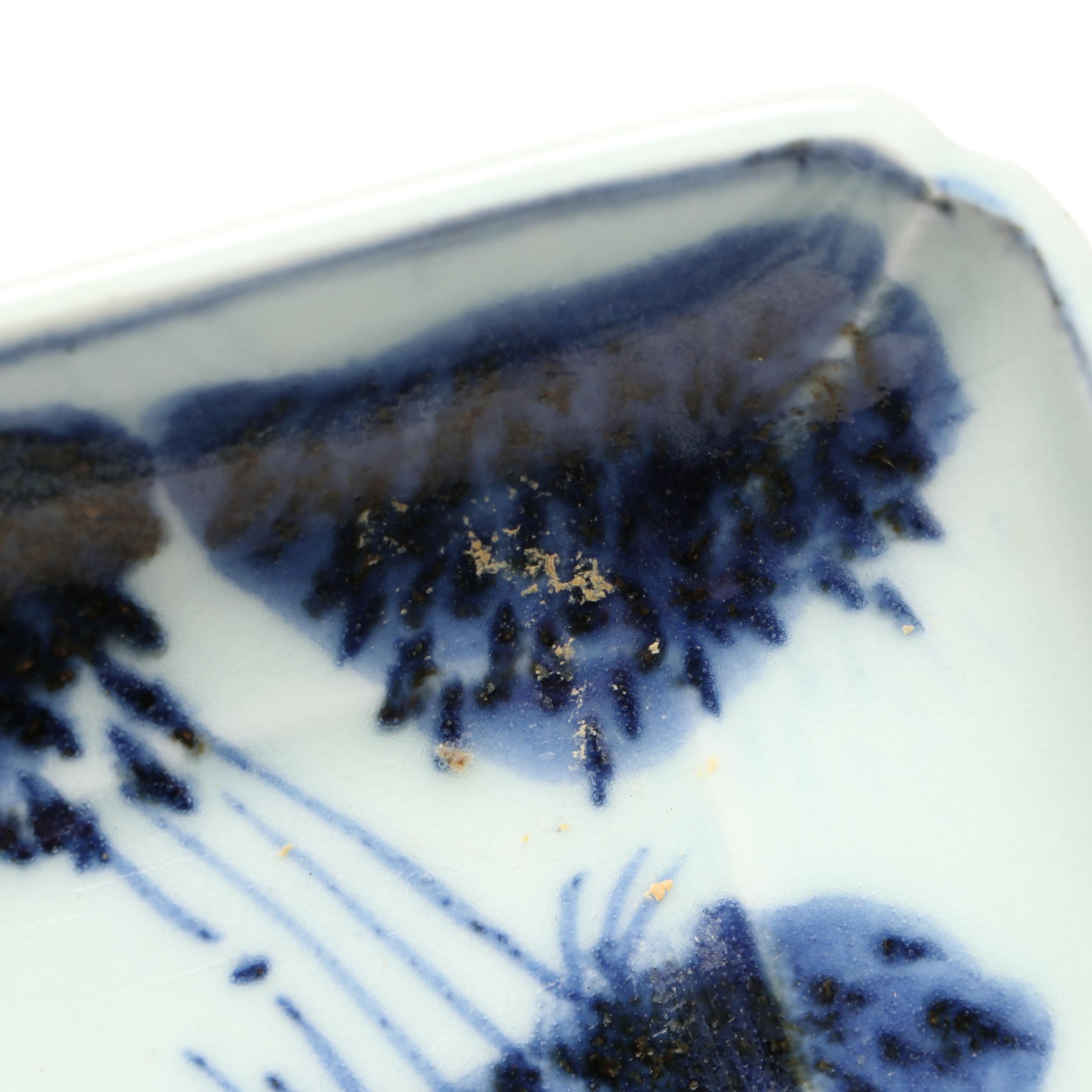 Mid-Edo Period Style Japanese Imari Bamboo Grove Porcelain Dish