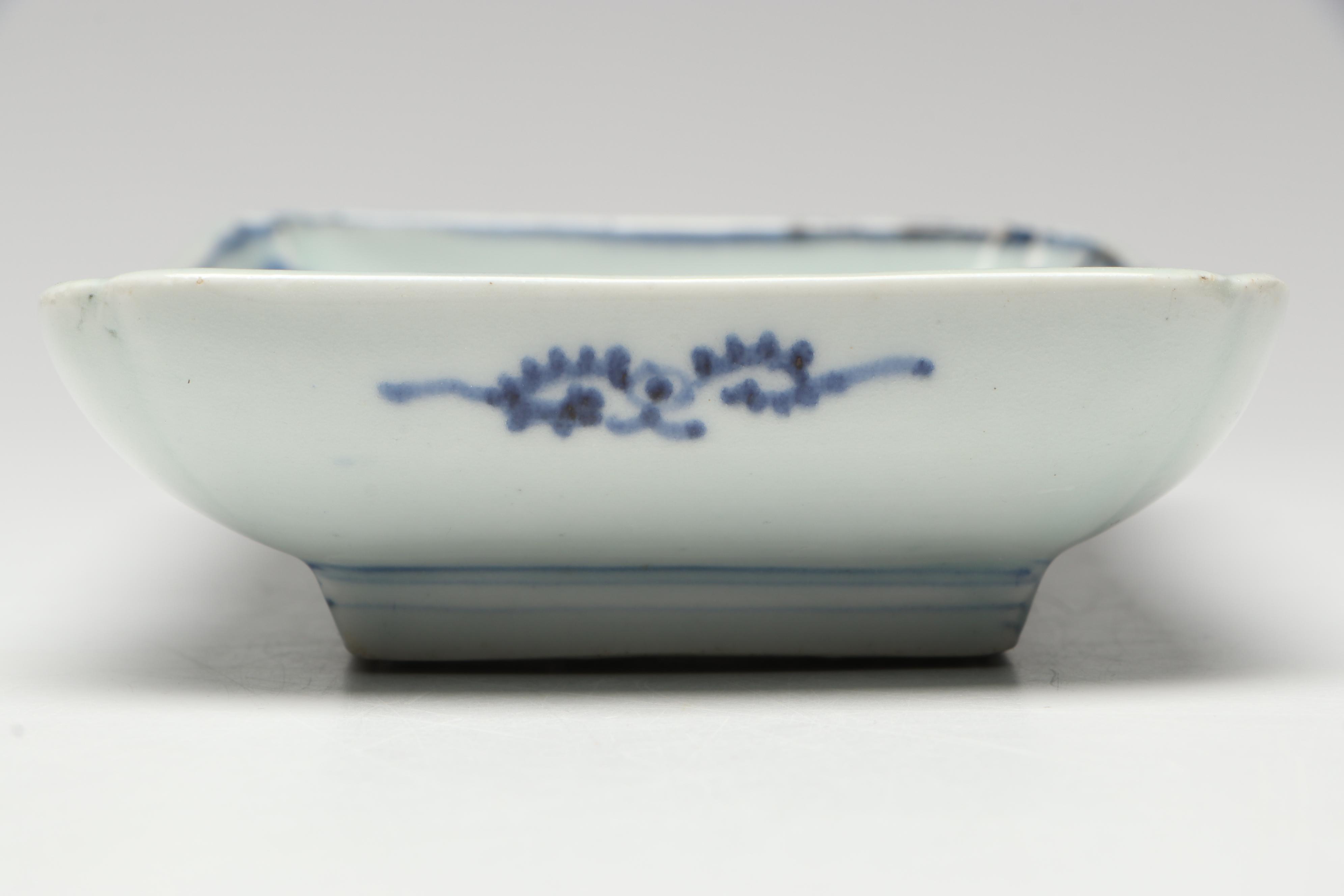 Mid-Edo Period Style Japanese Imari Bamboo Grove Porcelain Dish