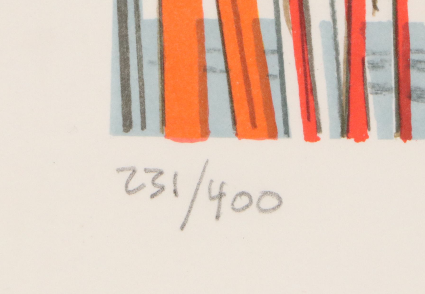 Ann Gross Lithograph "Ski World"