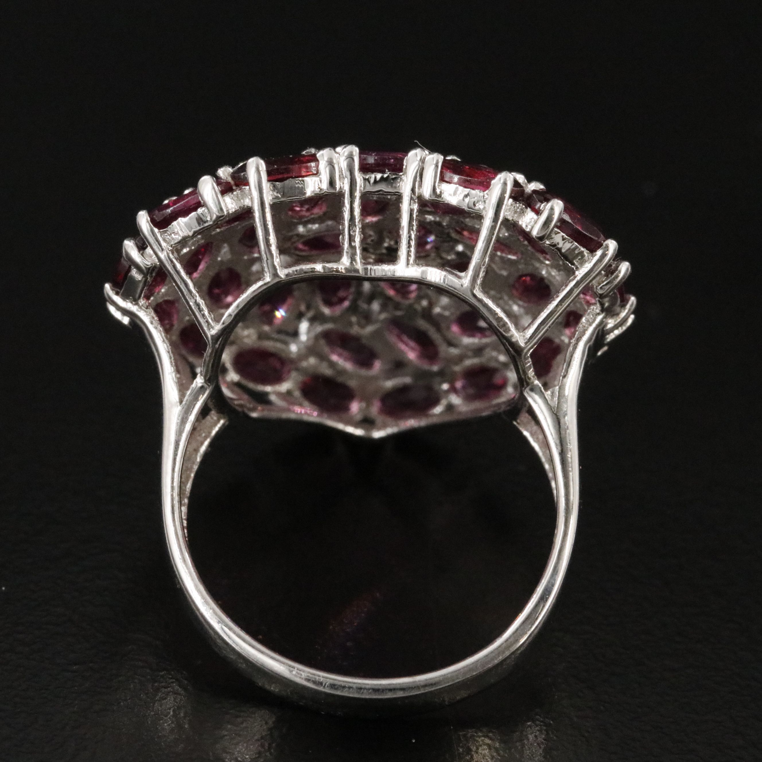 Sterling Garnet Heart Ring