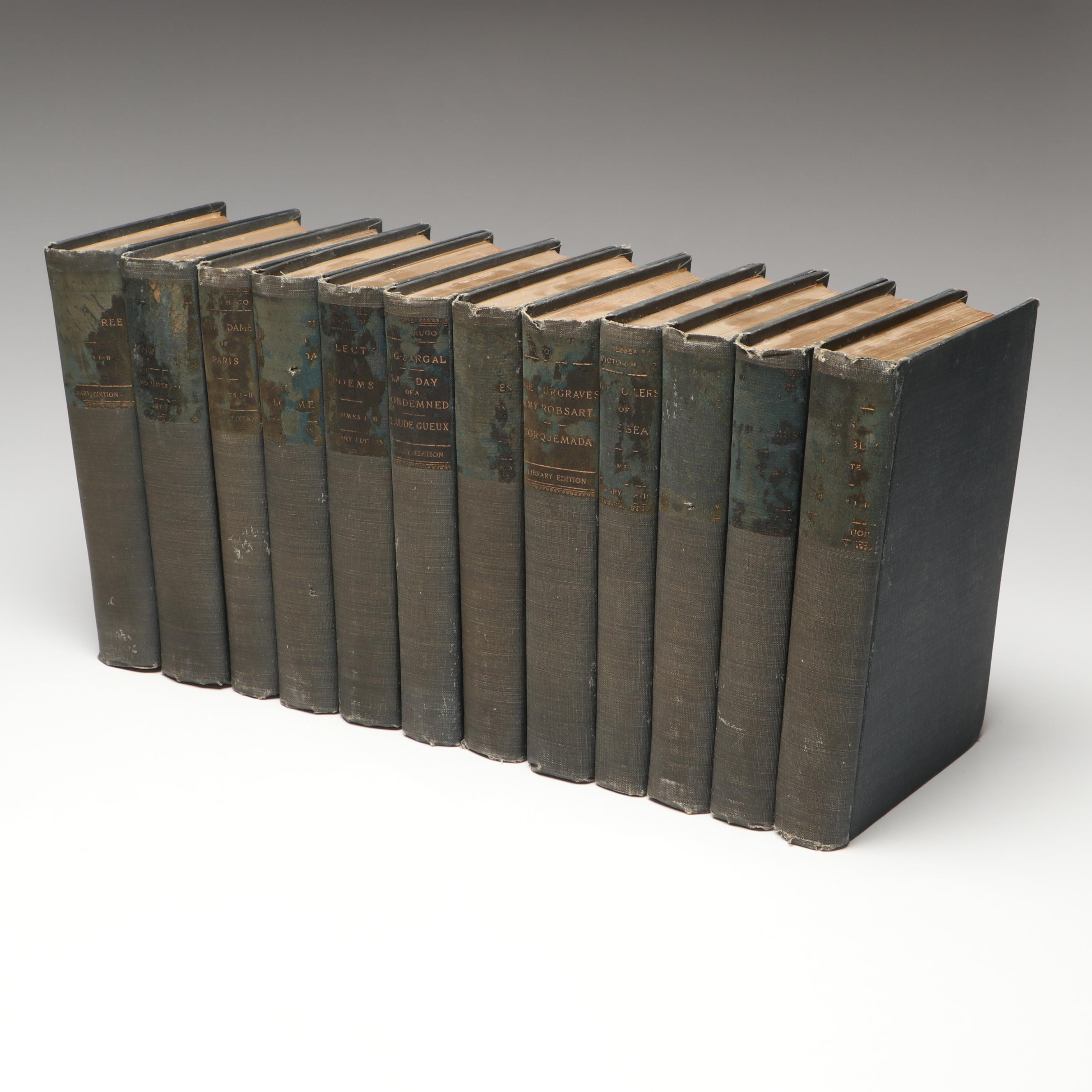 Library Edition "The Works of Victor Hugo" Twelve-Volume Set, Late 19th Century