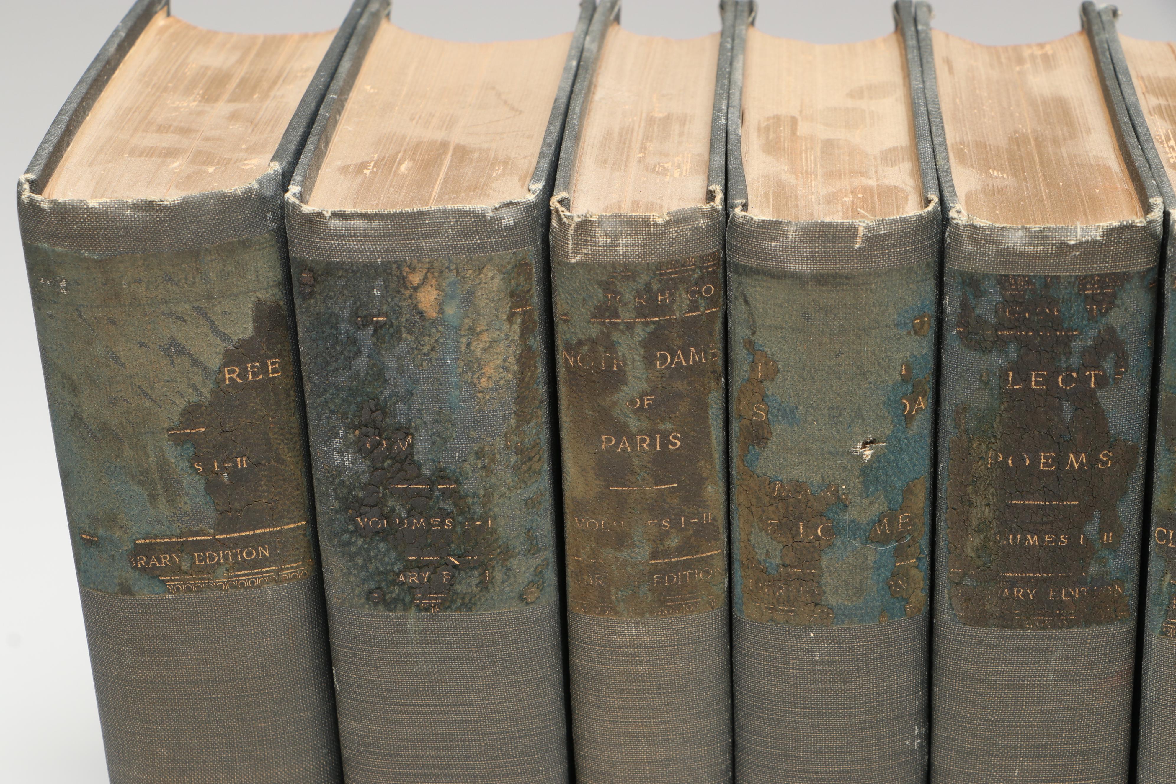 Library Edition "The Works of Victor Hugo" Twelve-Volume Set, Late 19th Century