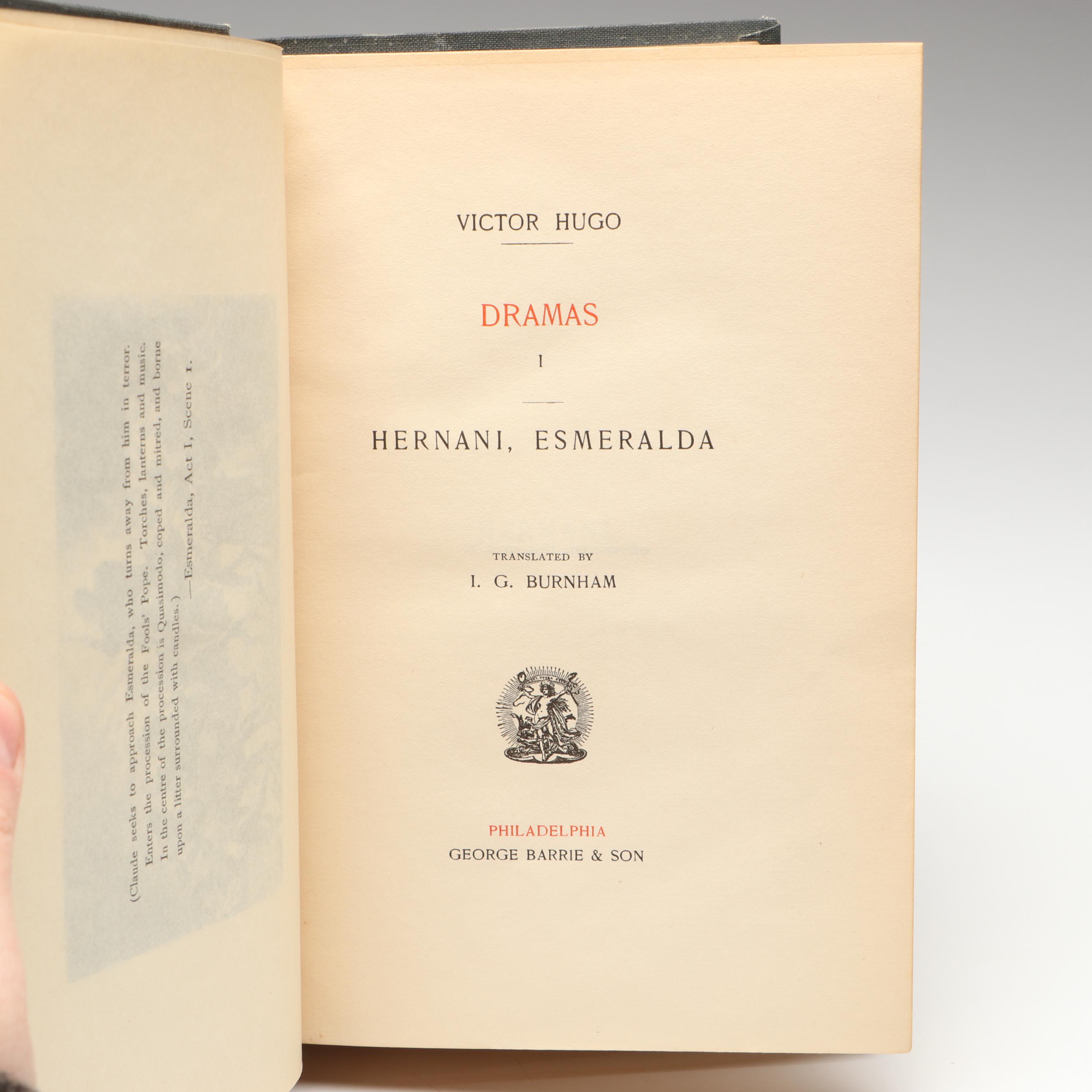 Library Edition "The Works of Victor Hugo" Twelve-Volume Set, Late 19th Century